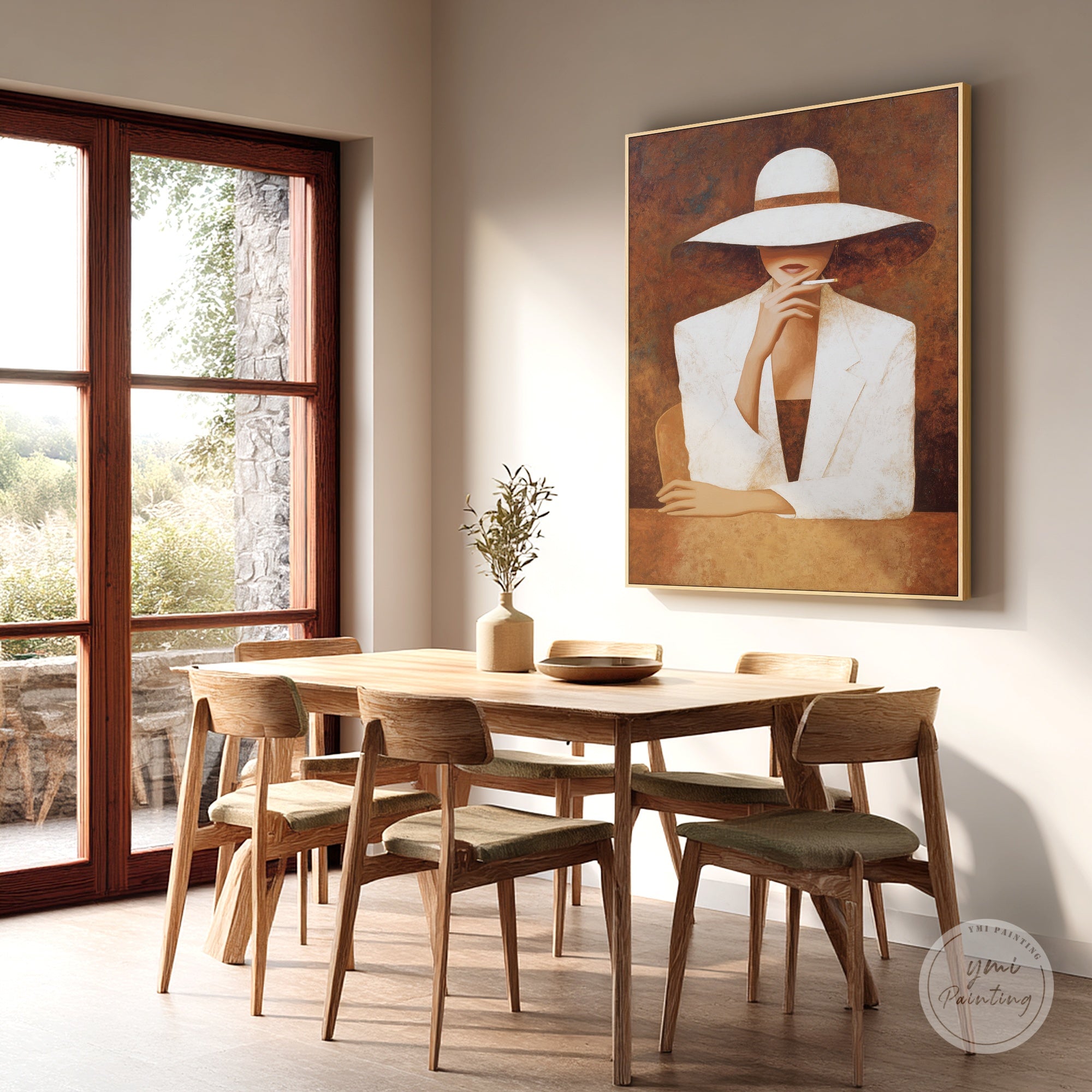 fashion inspired woman wall art minimalist design