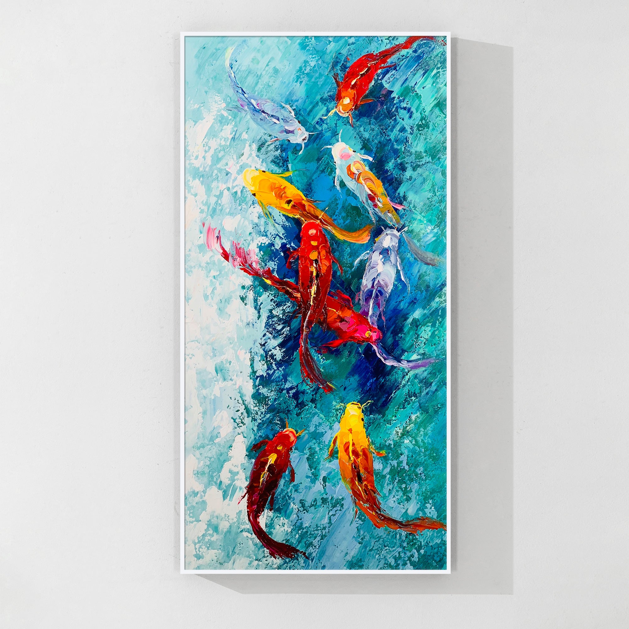 Nine_Koi_Fish_Wall_Art_Blue_Wa