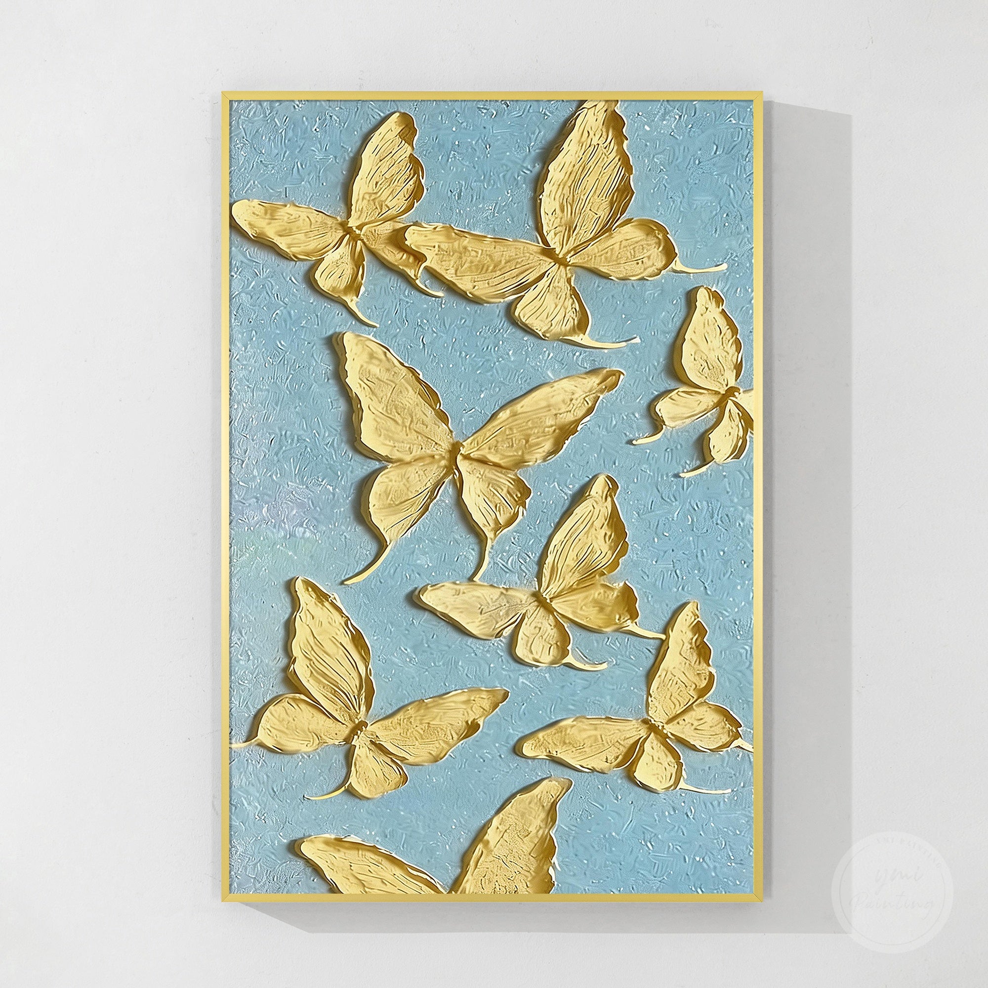 Contemporary 3D butterfly decorative painting