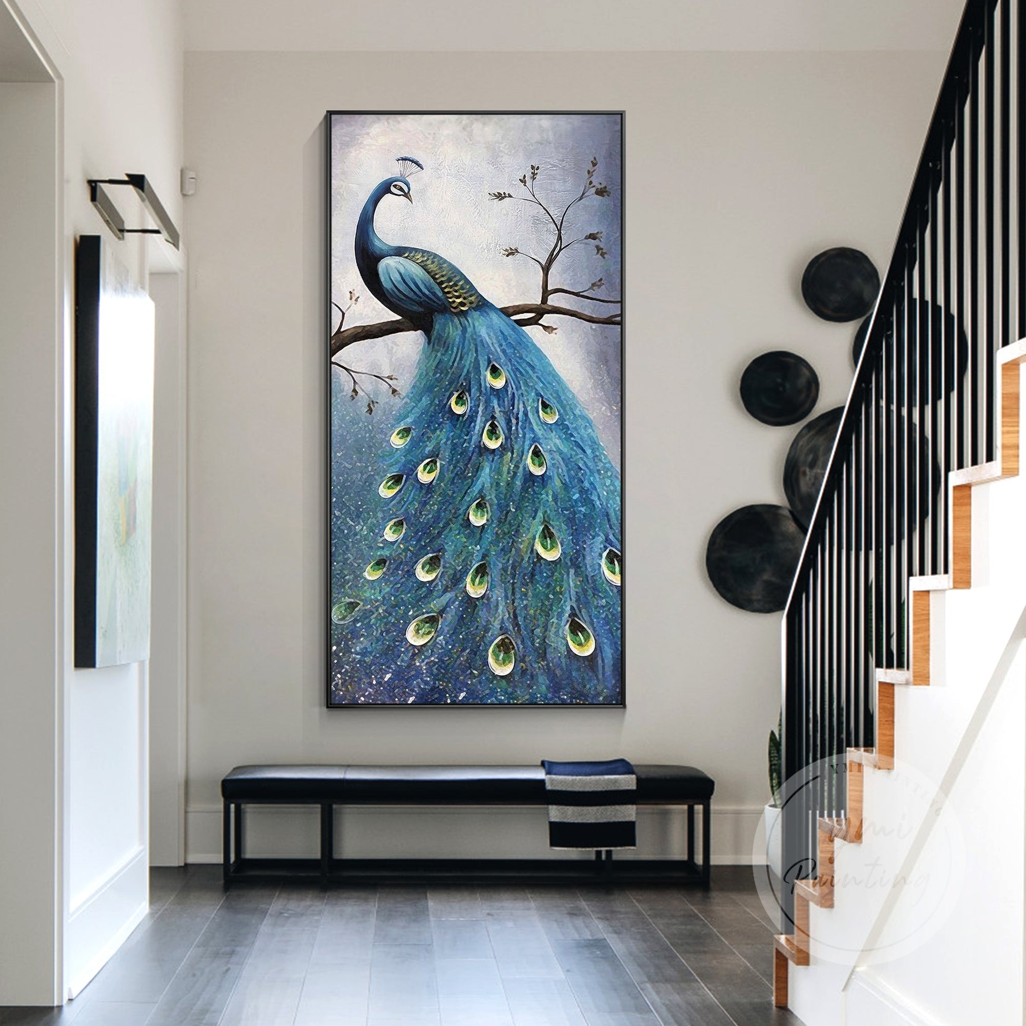 Original Animal Wall Art in gold tones, perfect for modern interior décor.