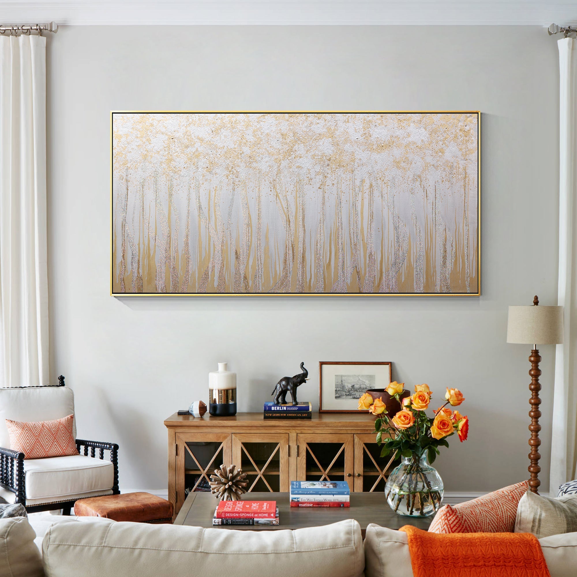 Goldglitzer-Wandkunst #YMA0135