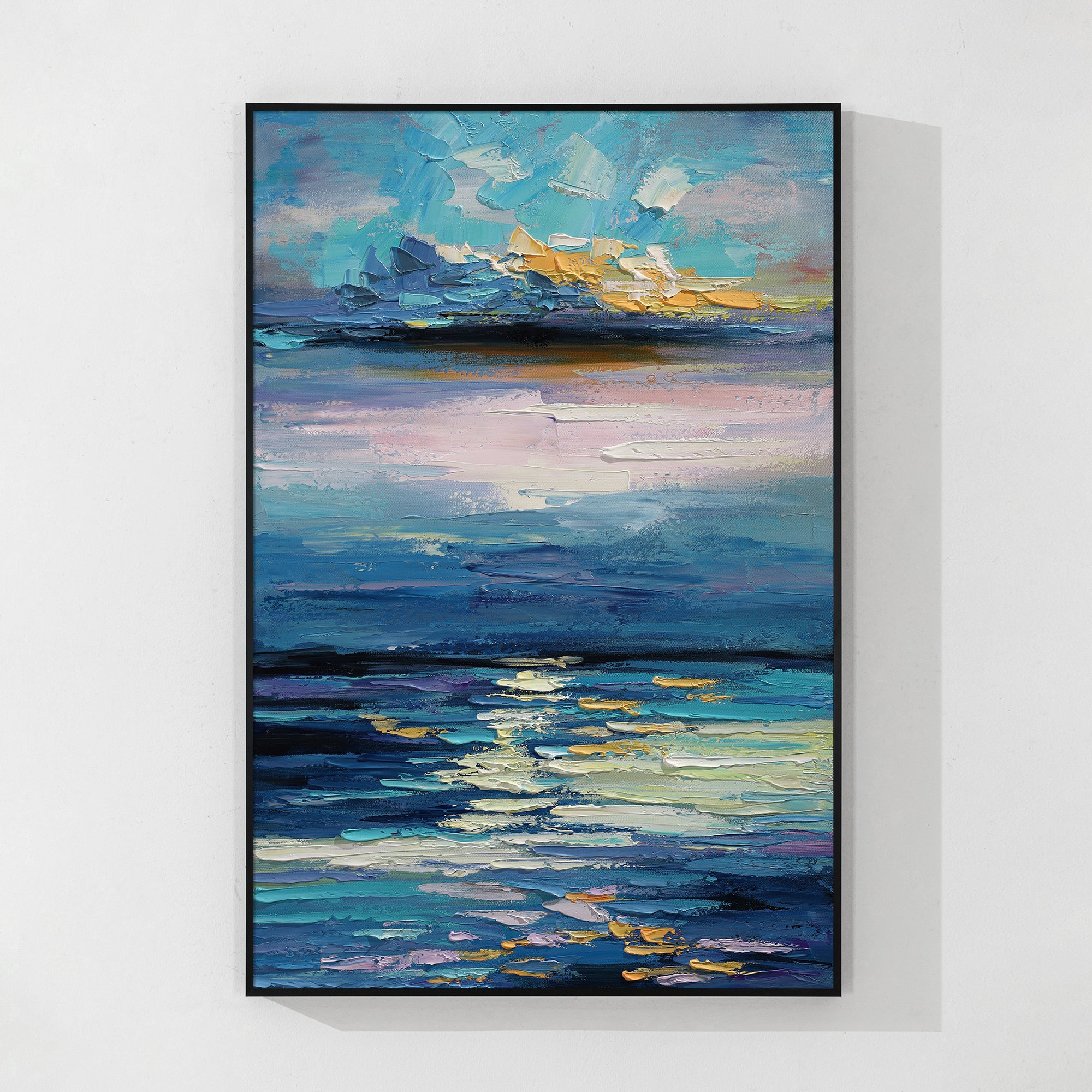 3Dテクスチャブルーシースケープアート #YMA073