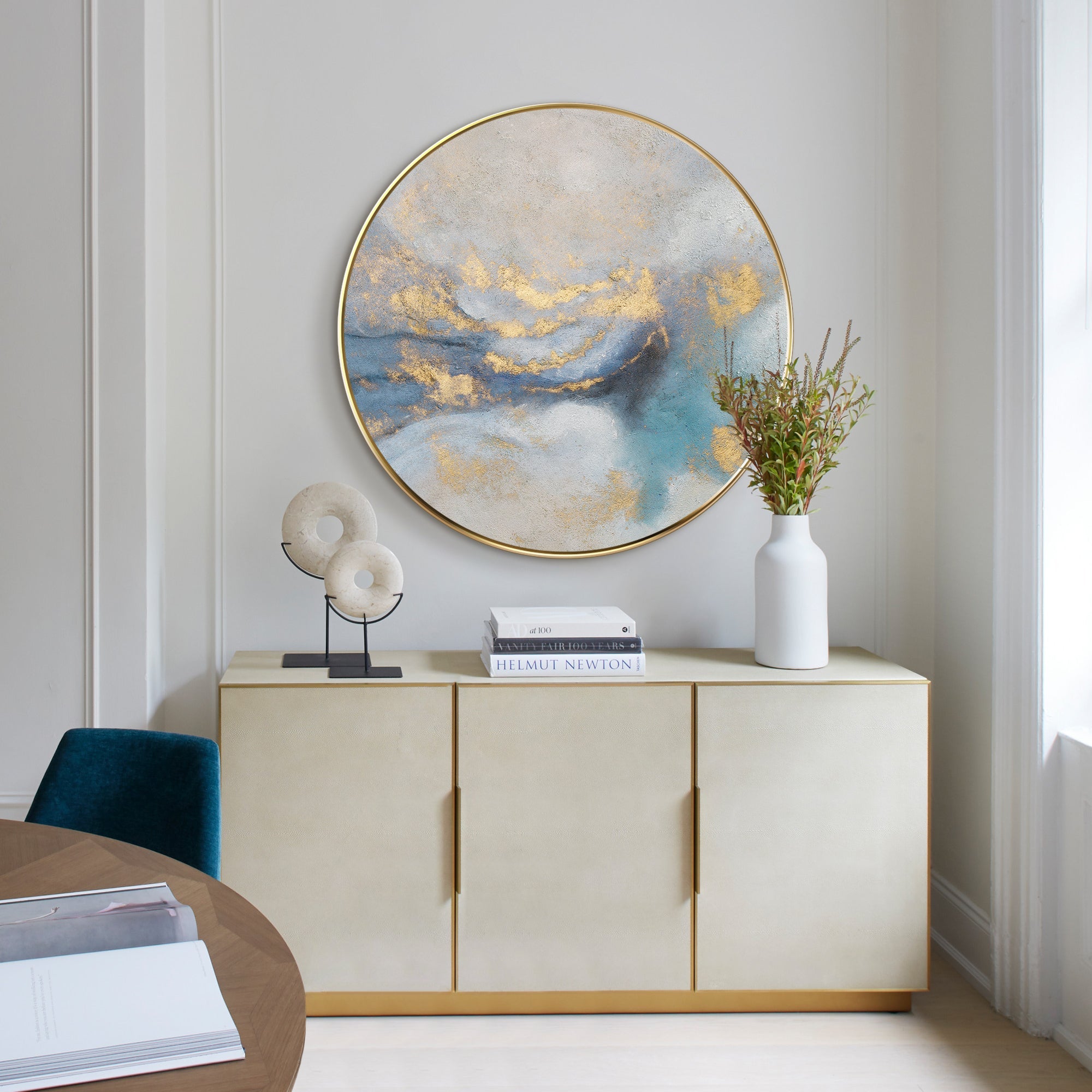 Round Gold Leaf Art #YMA0225