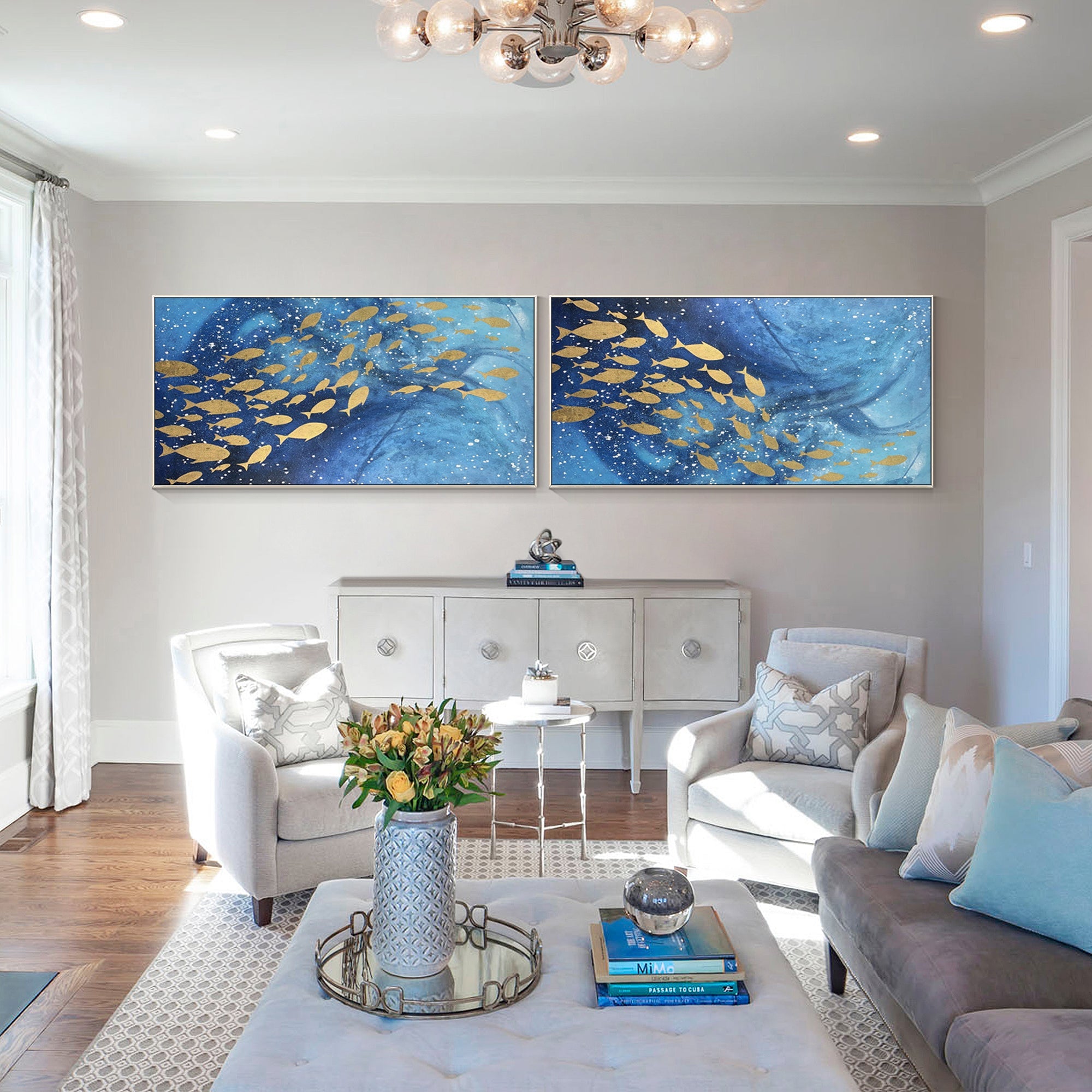 Set of 2 Fish Art #YMA0231