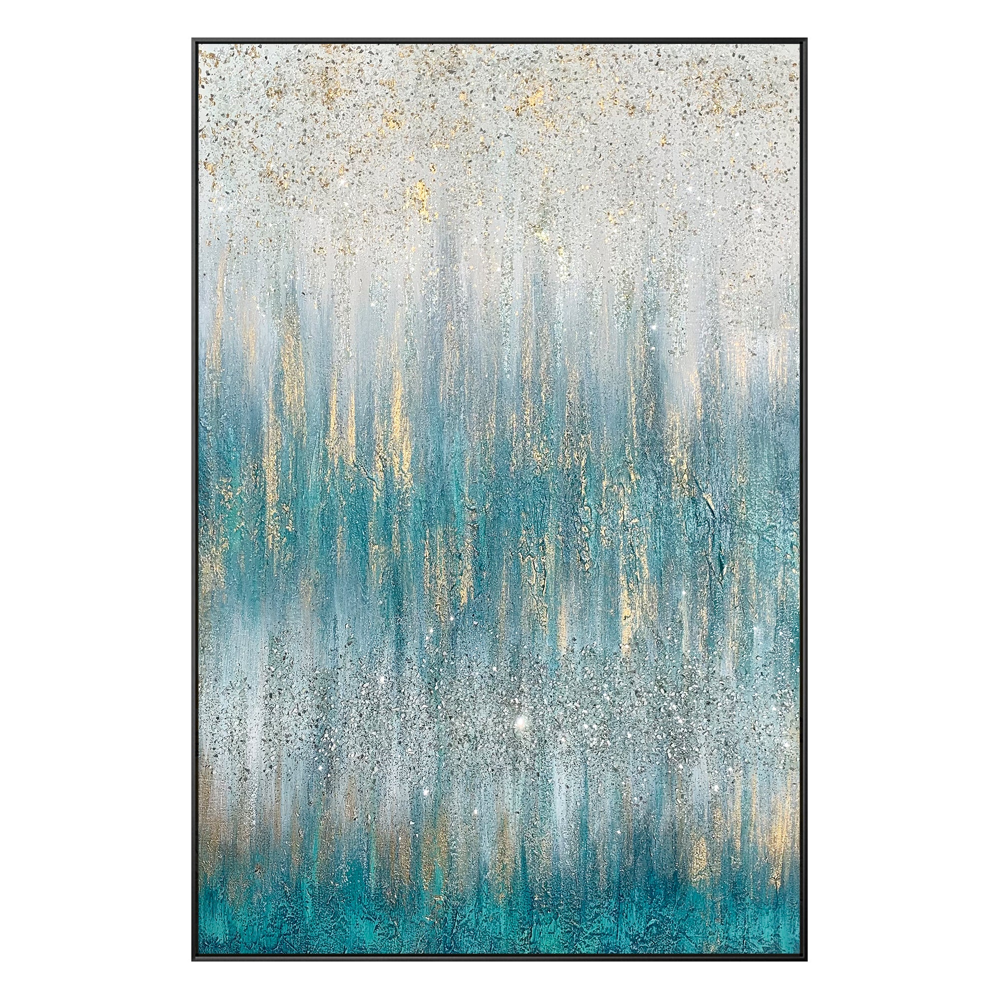 Teal Abstract Wall Art #YMA0233