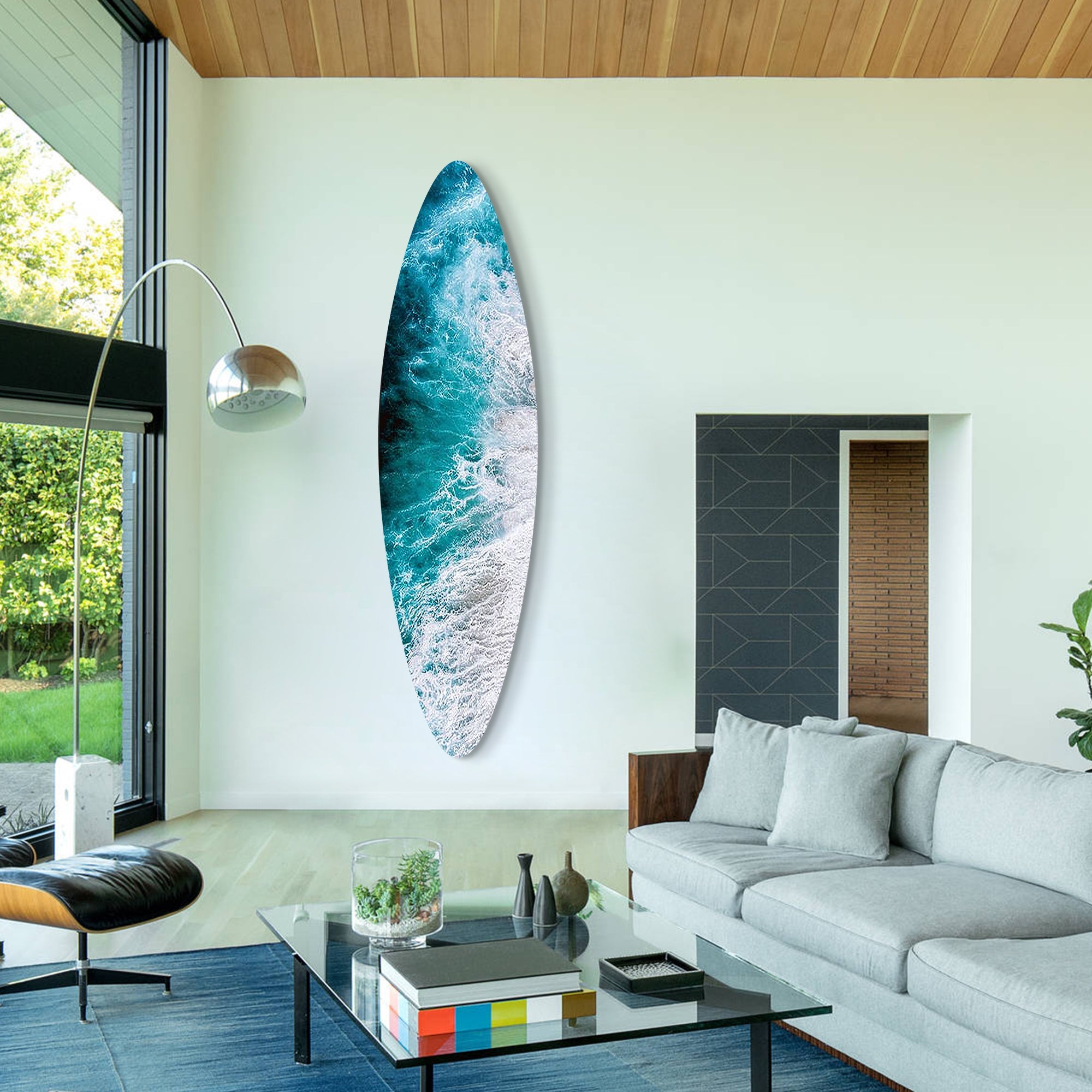 Surfboard Seawave Wall Art #YMA0241