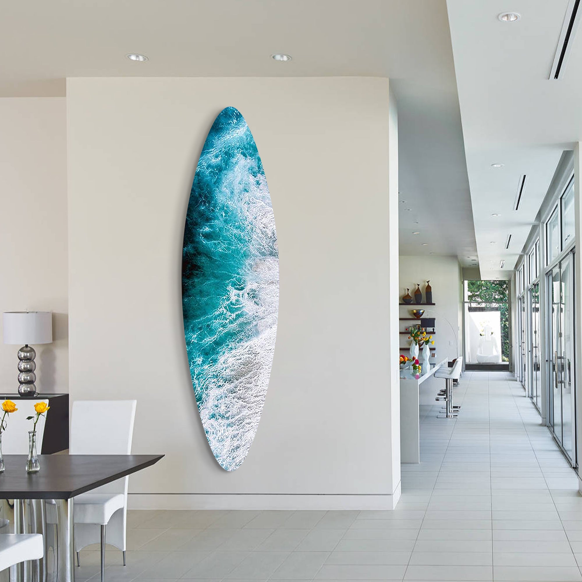 Surfboard Seawave Wall Art #YMA0241