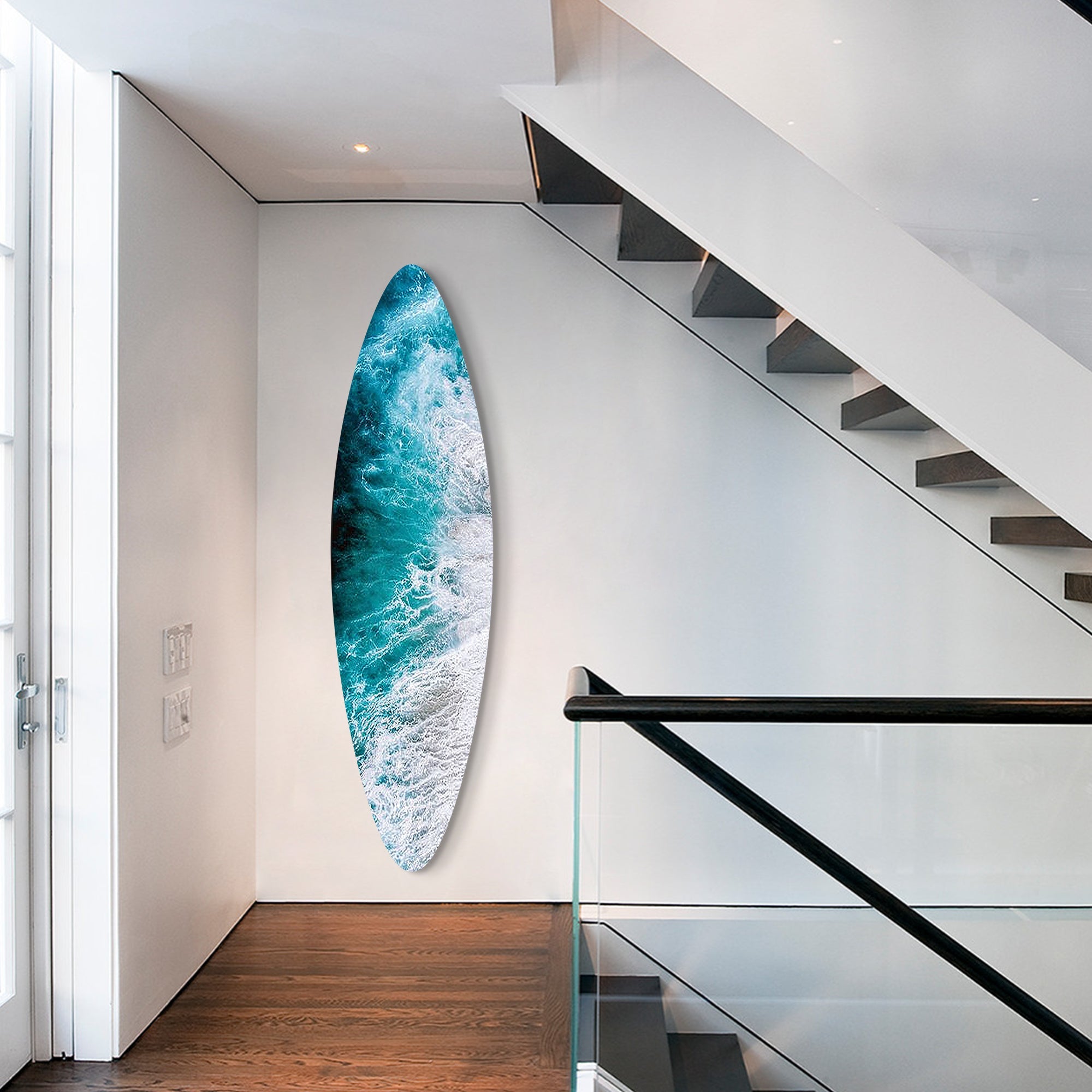 Surfboard Seawave Wall Art #YMA0241