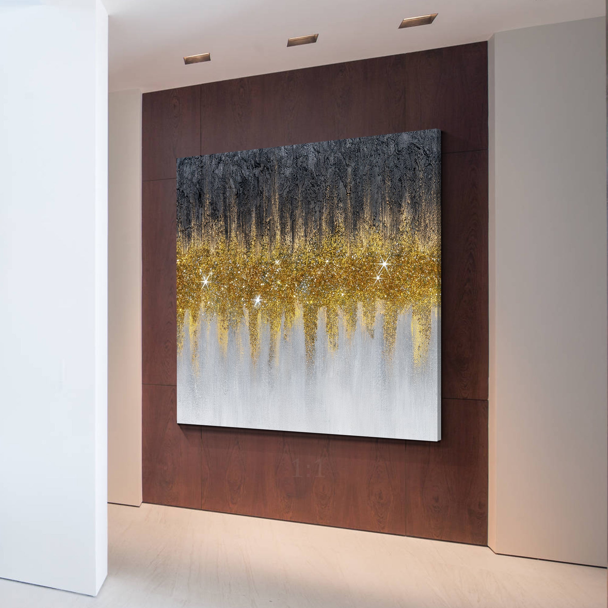 Gold Glitter Wall Art #YMA0269