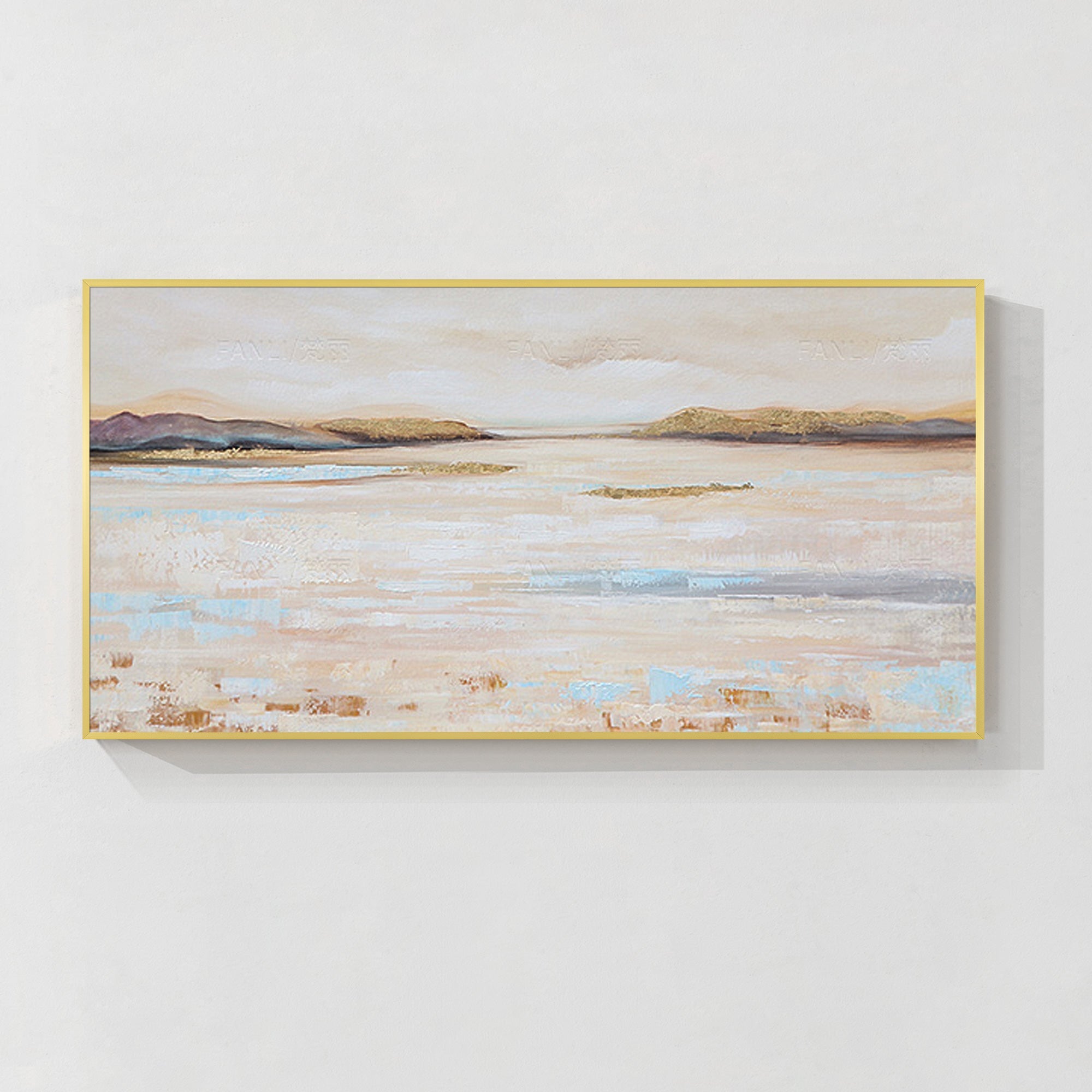 Beige abstrakte Wandkunst #YMA027