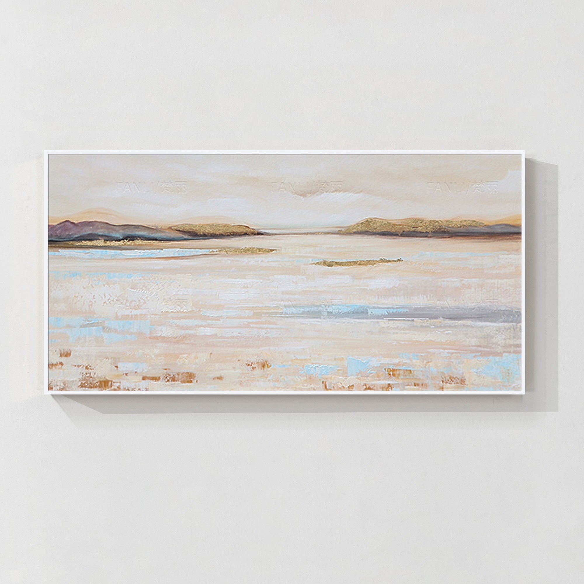 Beige abstrakte Wandkunst #YMA027