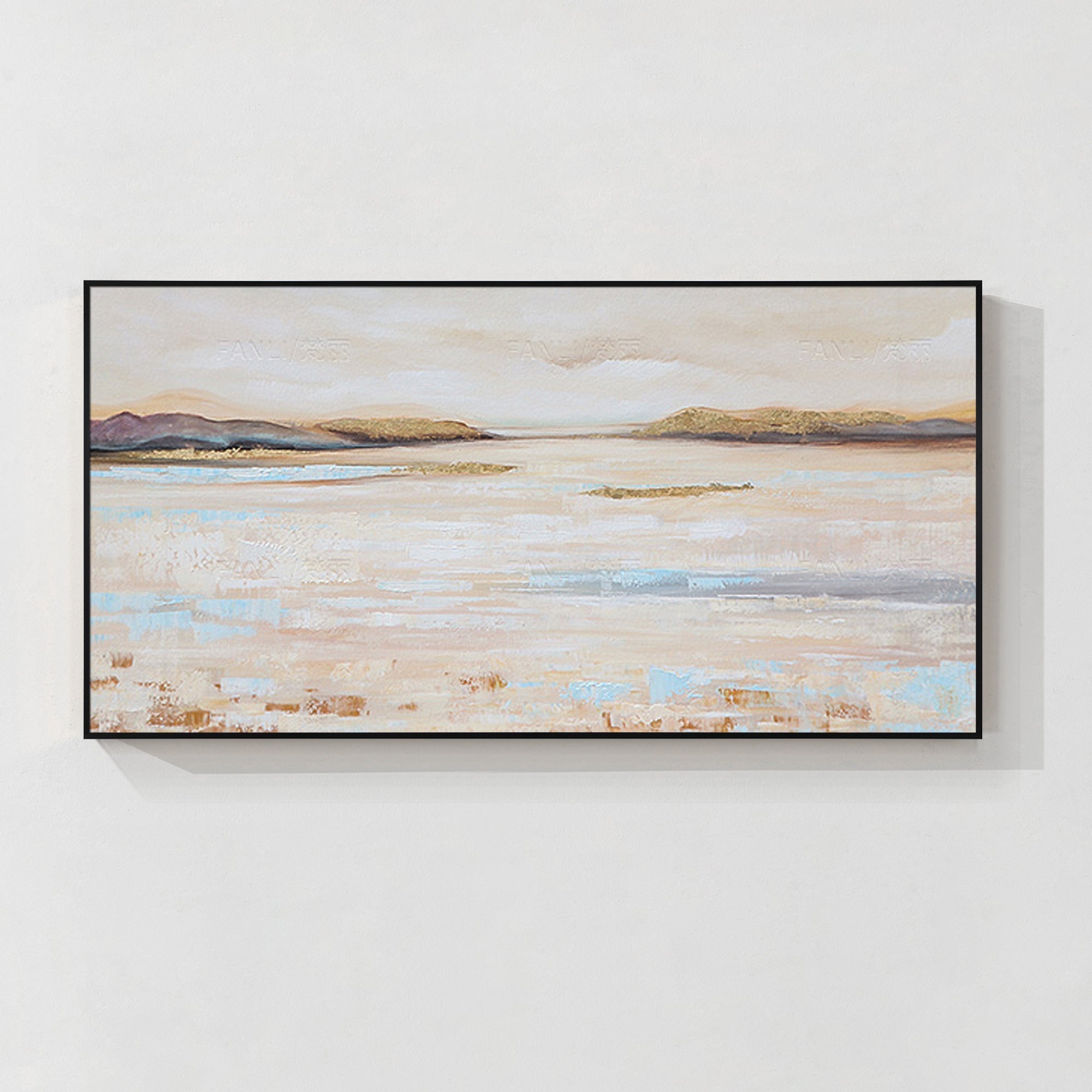 Beige abstrakte Wandkunst #YMA027