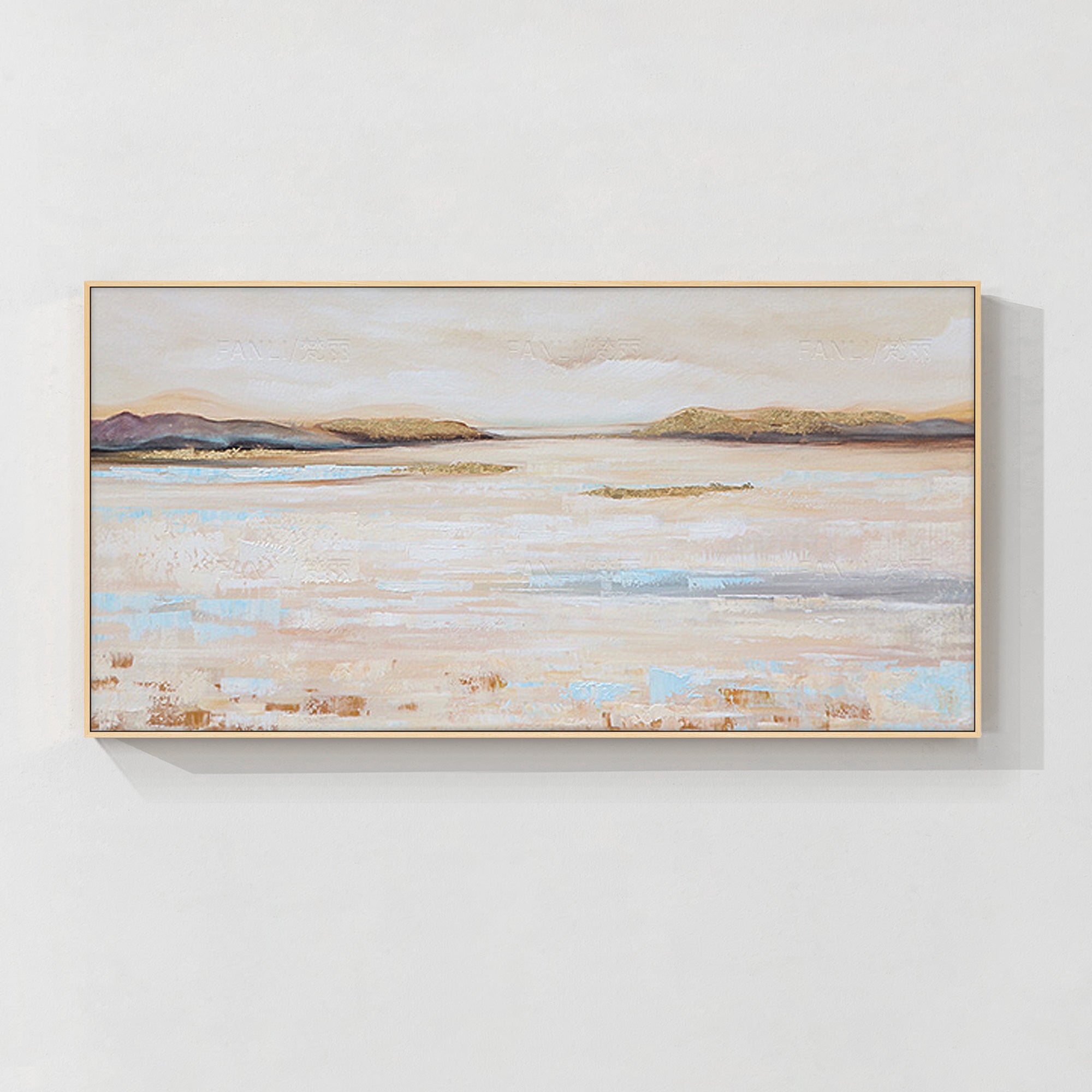 Beige abstrakte Wandkunst #YMA027