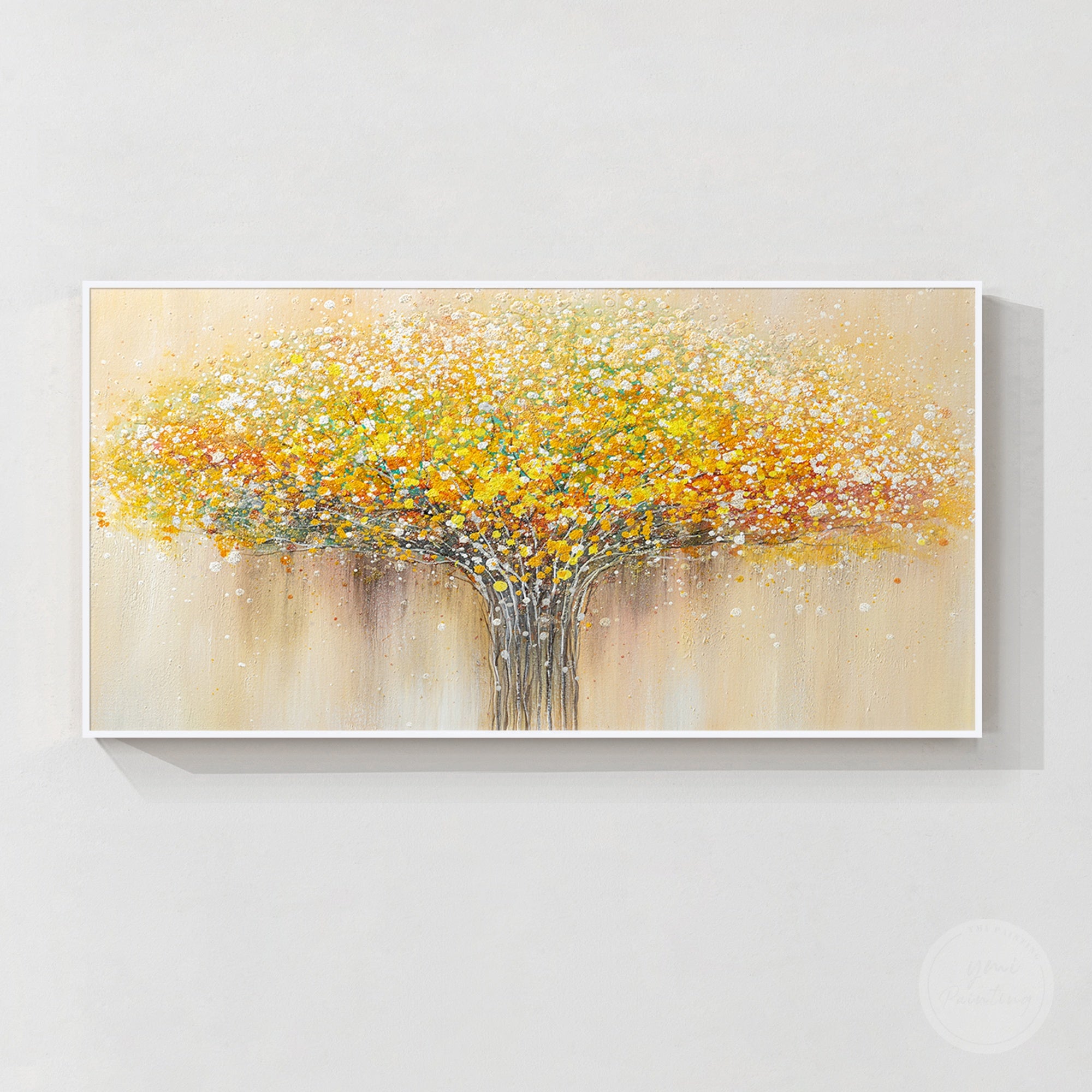 Unique flower art painting with colorful petals, textured surfaces, and elegant botanical inspiration