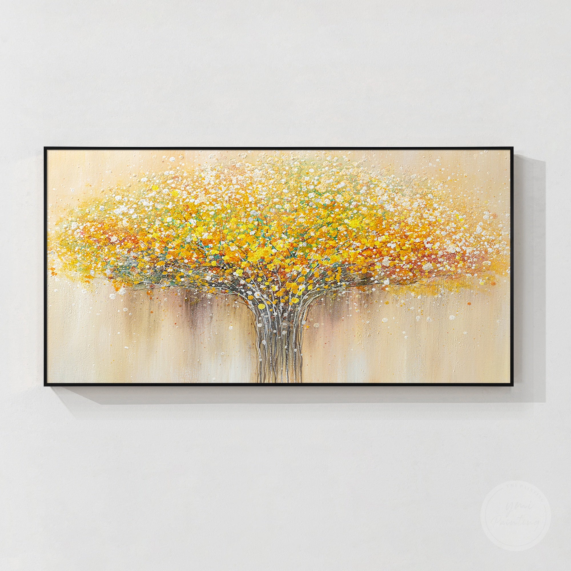 Unique flower art painting with colorful petals, textured surfaces, and elegant botanical inspiration