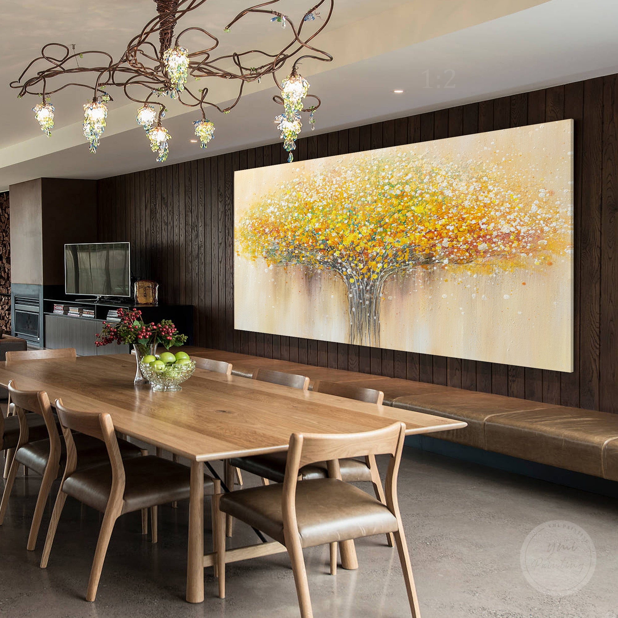 Unique flower art painting with colorful petals, textured surfaces, and elegant botanical inspiration