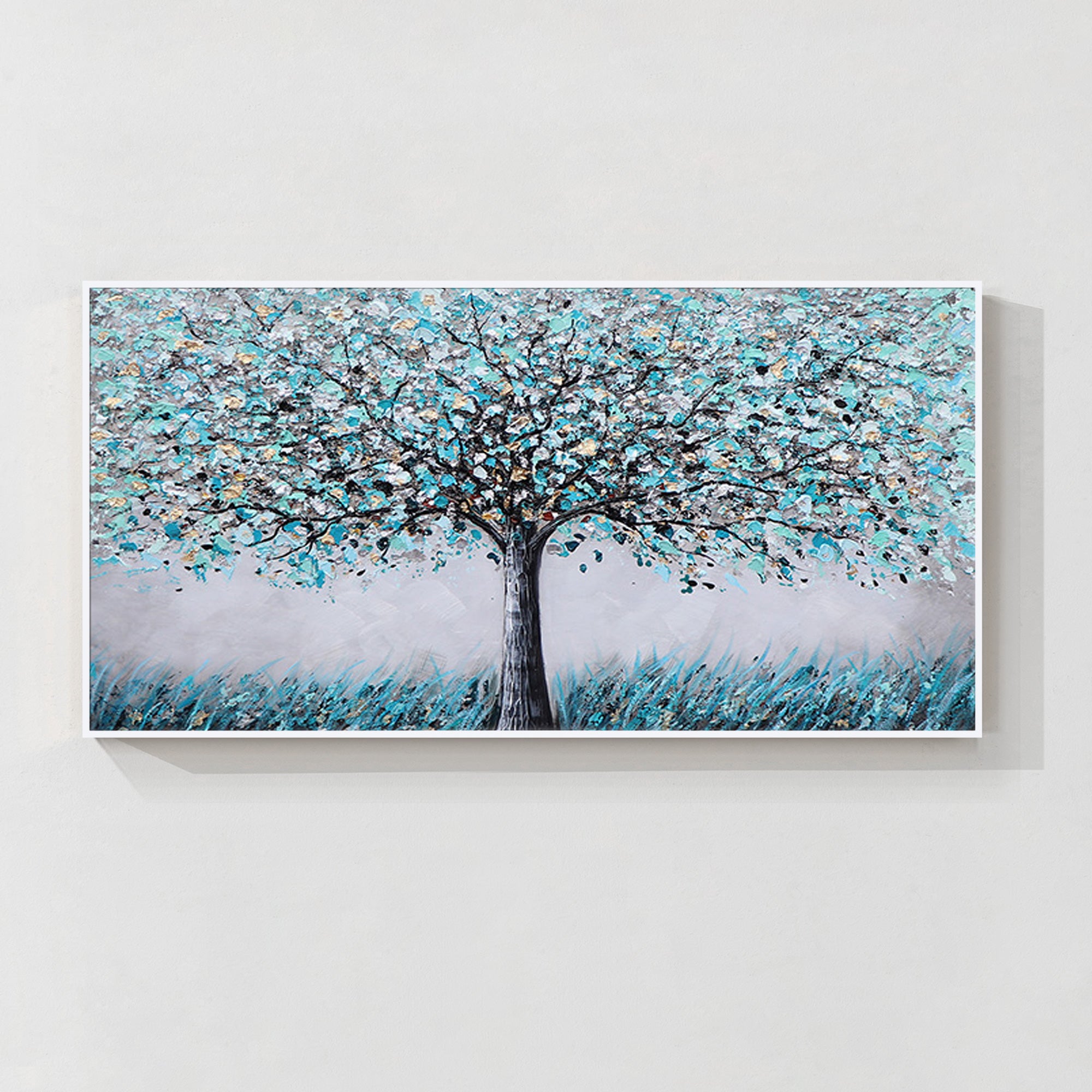 Abstract Blue Tree Art #YMA028