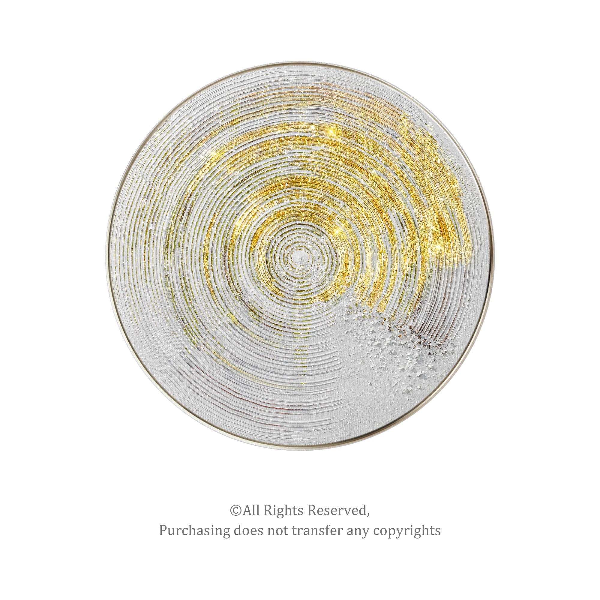 Gold Glitter Art#YMA0300