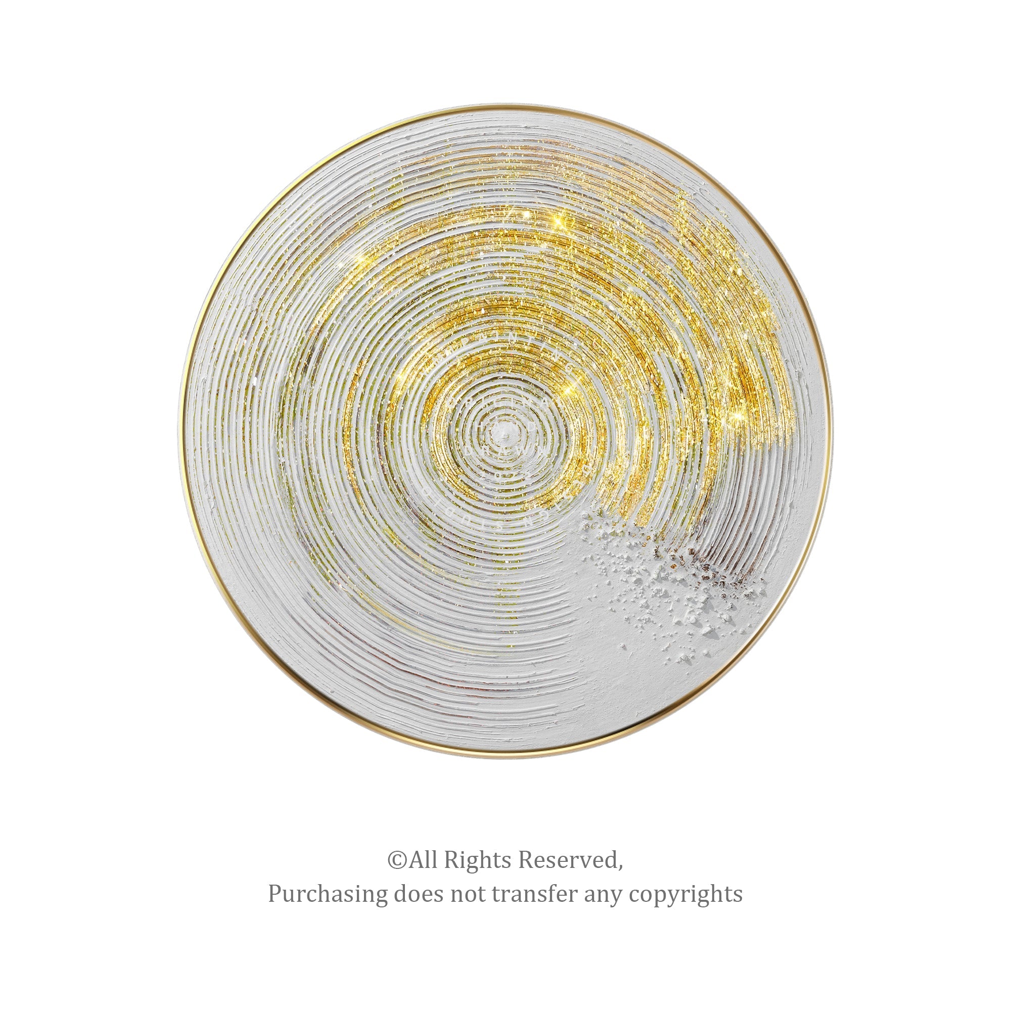Gold Glitter Art#YMA0300