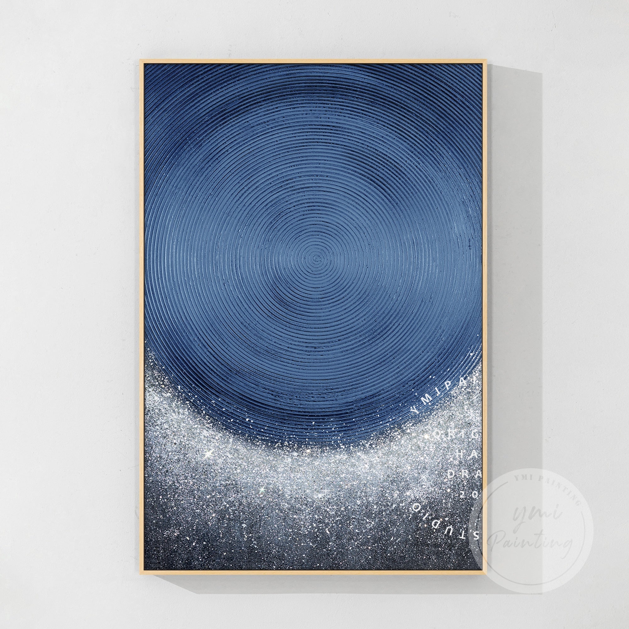Abstrakte beige Landschaft Wandkunst