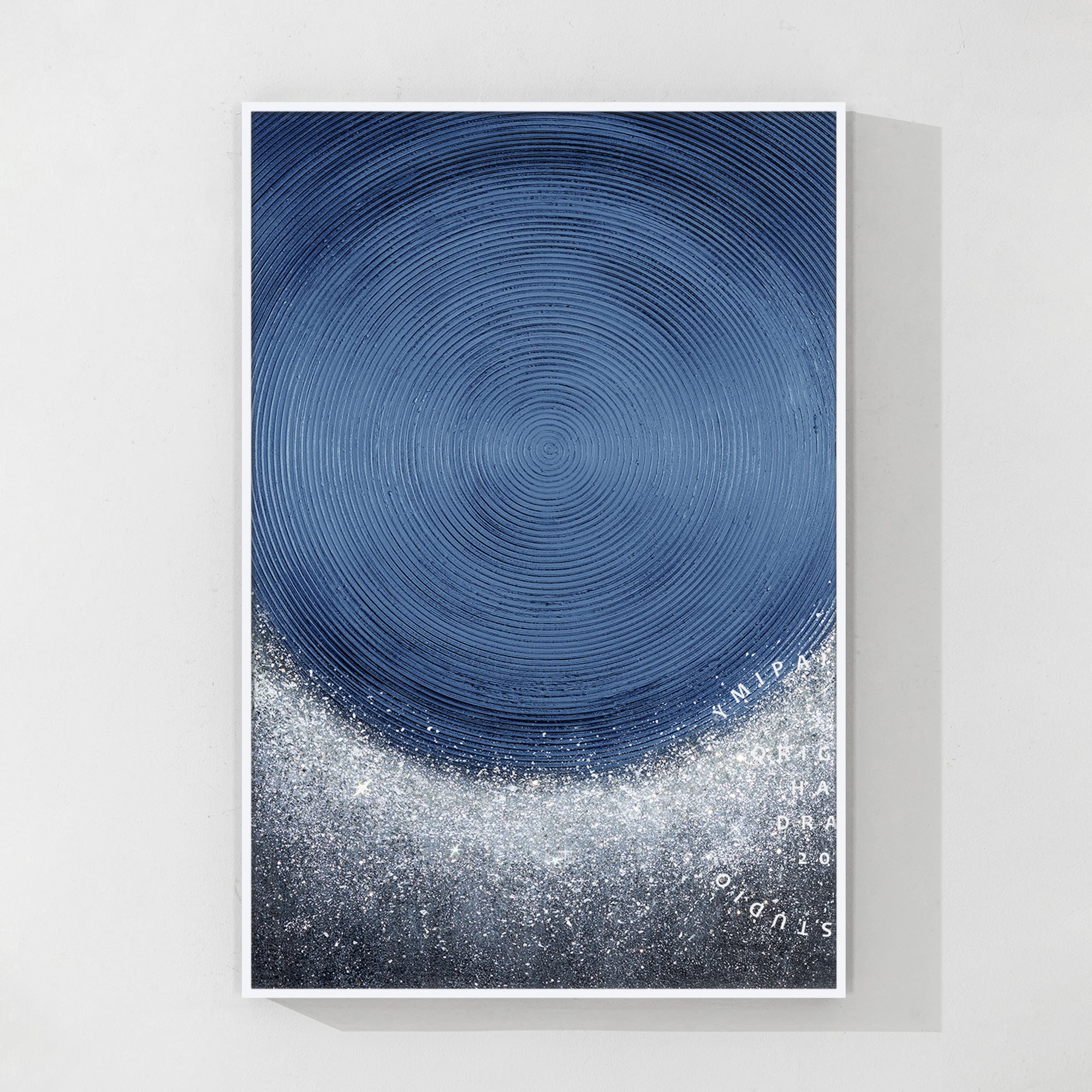 Abstrakte beige Landschaft Wandkunst