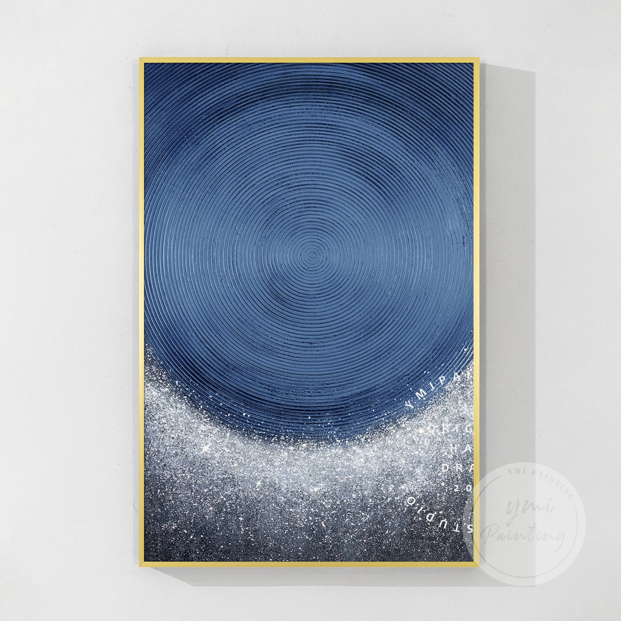 Abstrakte beige Landschaft Wandkunst