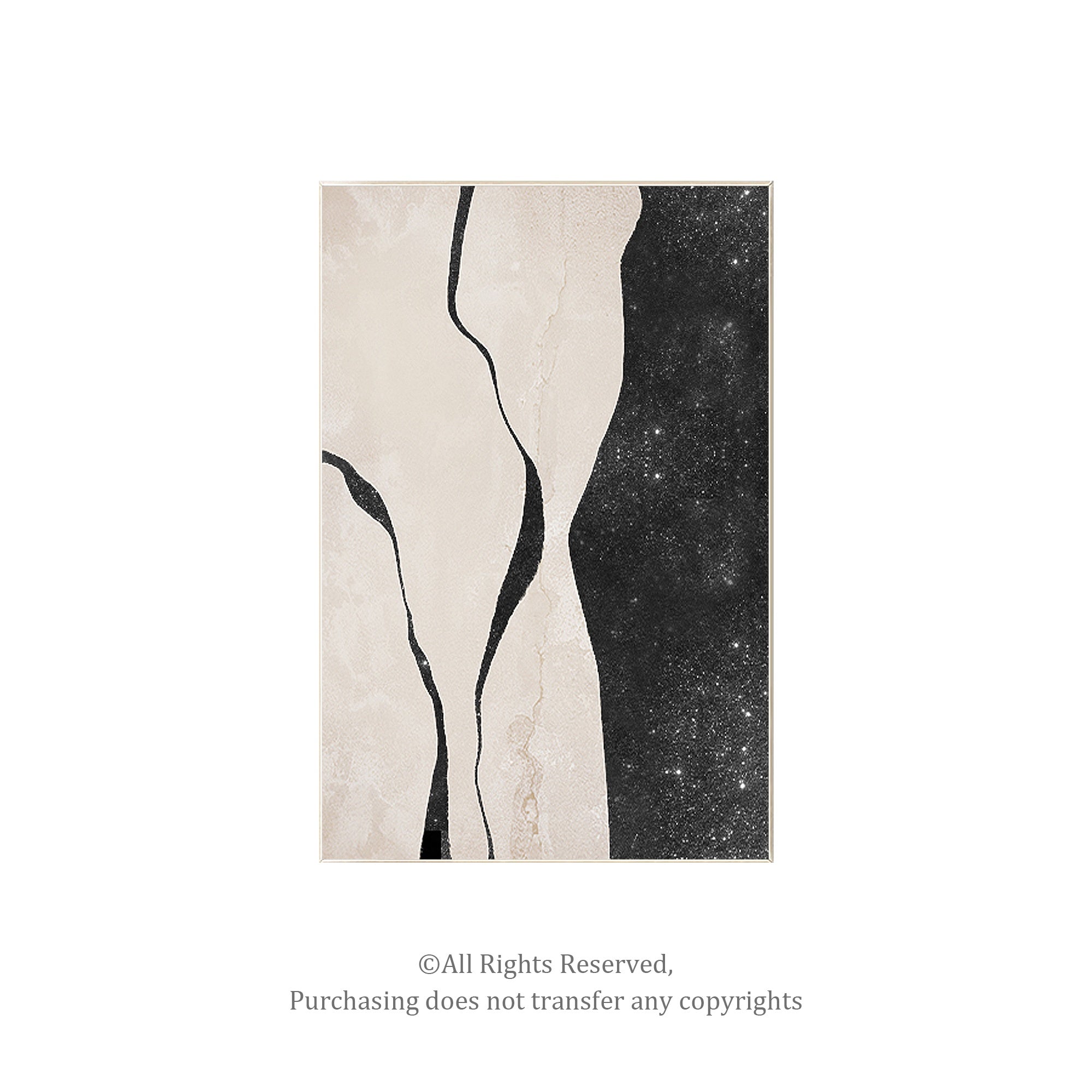 Original silver glitter canvas art with abstract female silhouette, bold and stylish.