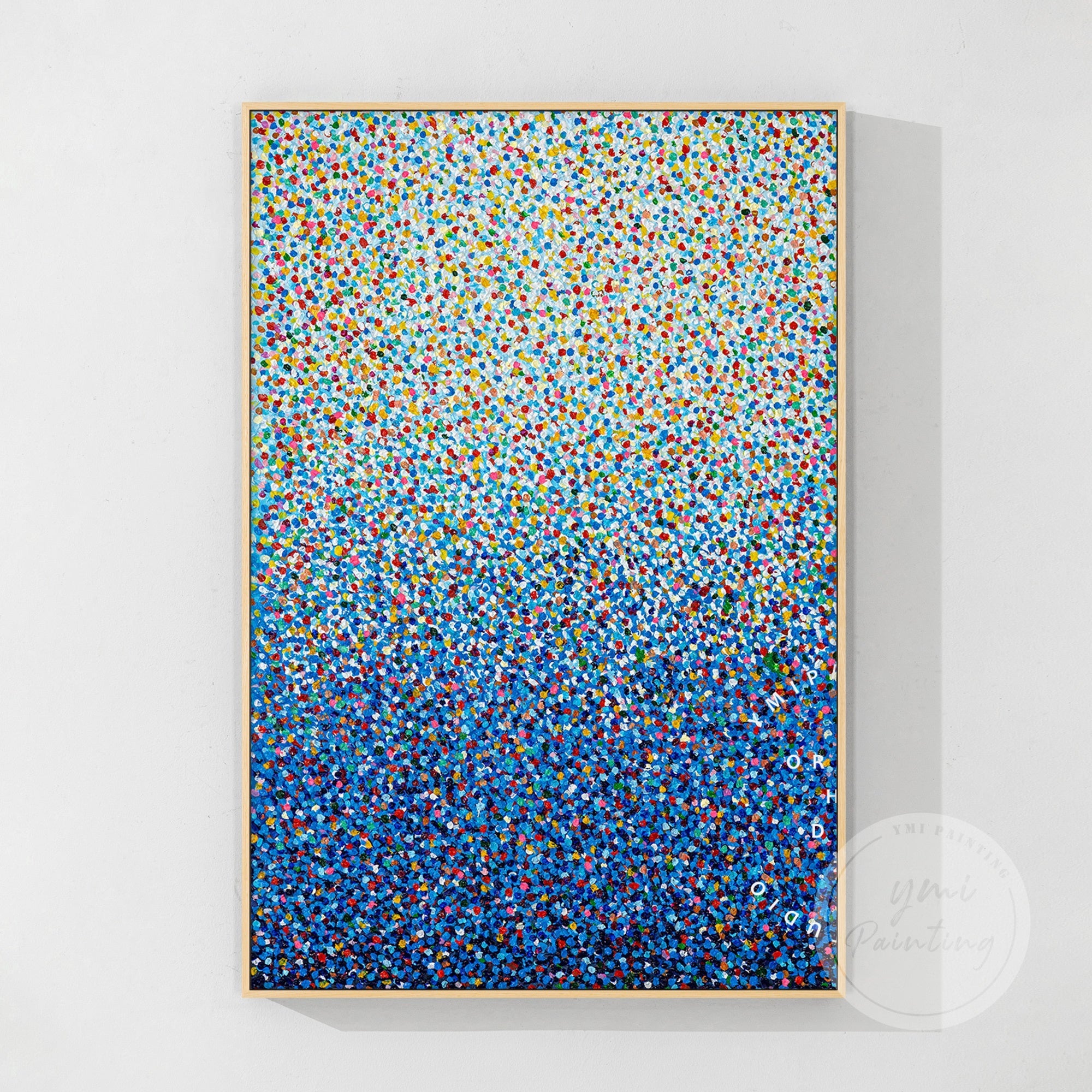 Abstrakte beige Landschaft Wandkunst