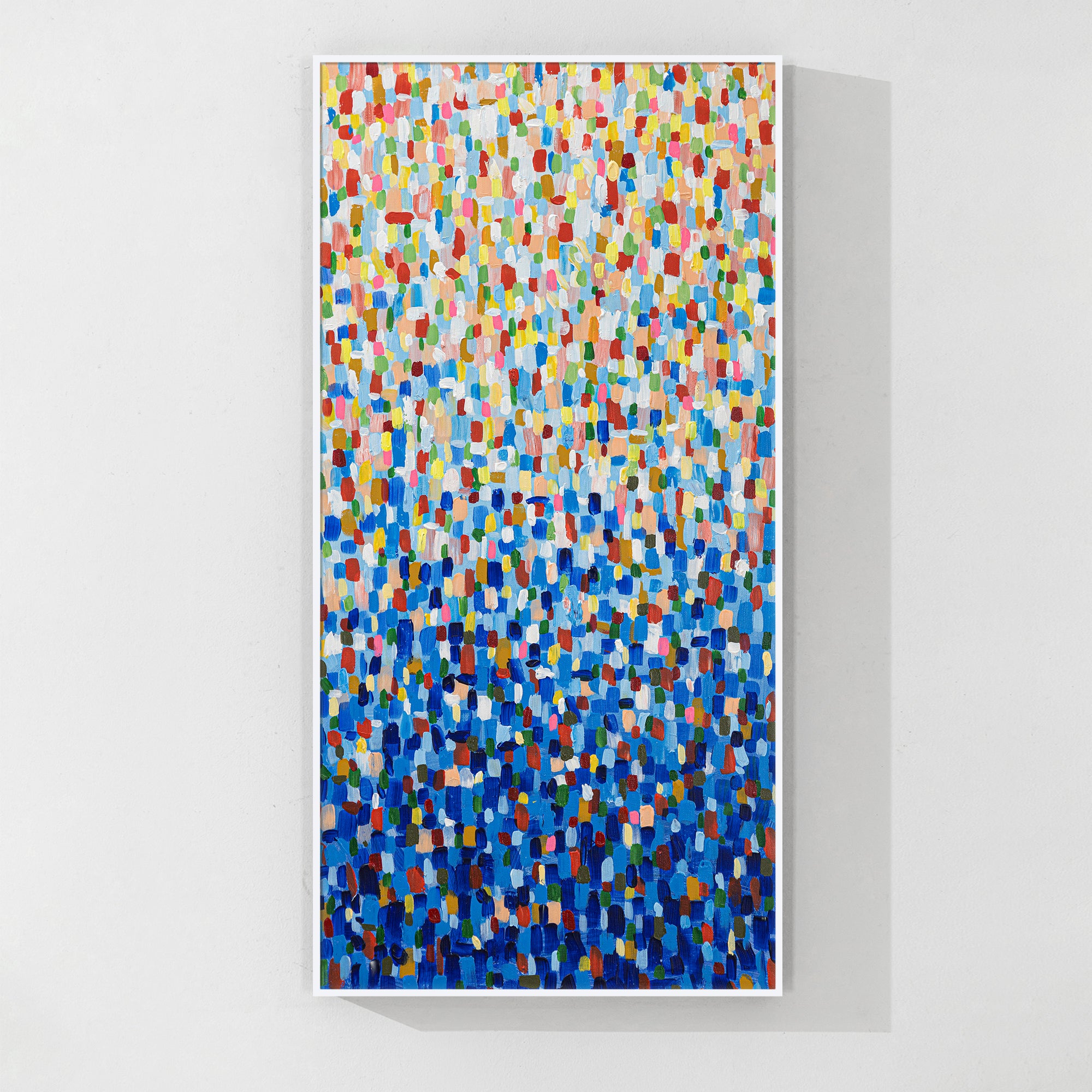 Abstrakte beige Landschaft Wandkunst