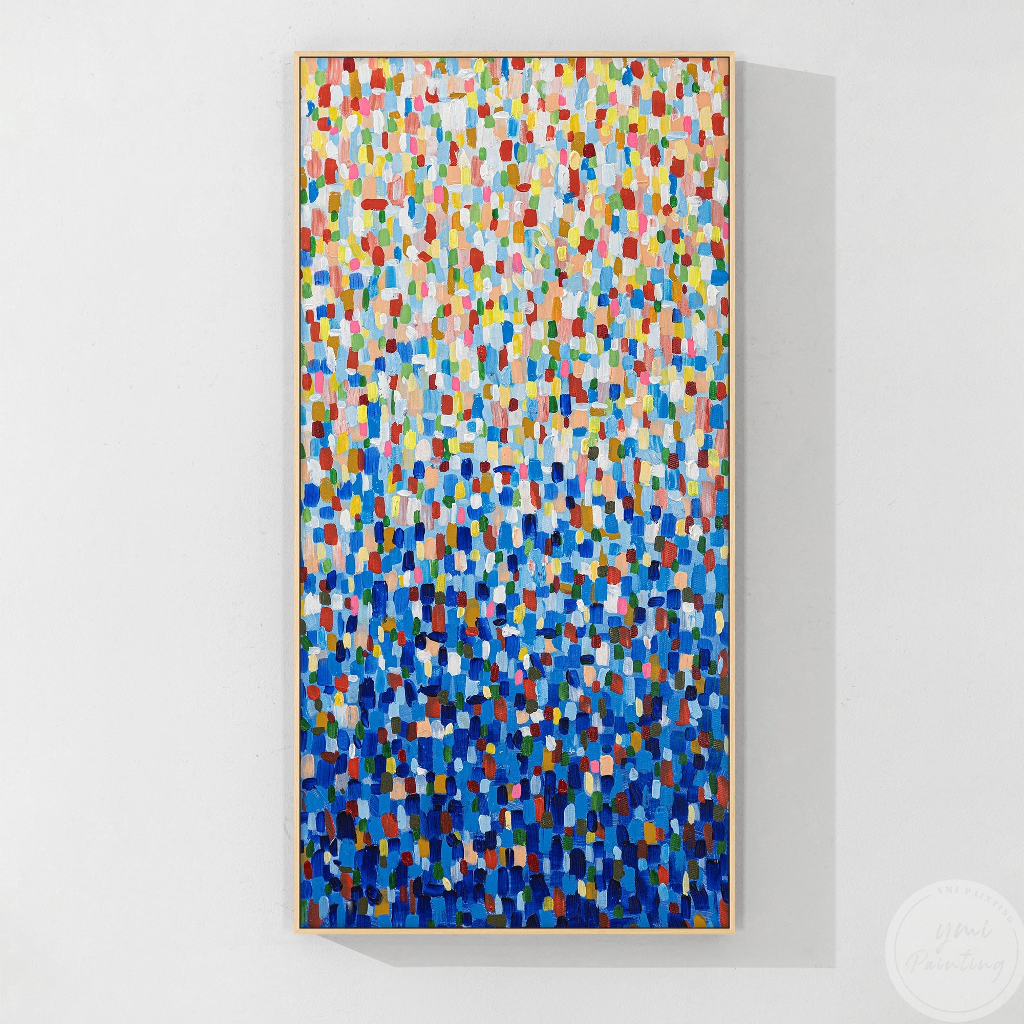 Abstrakte beige Landschaft Wandkunst