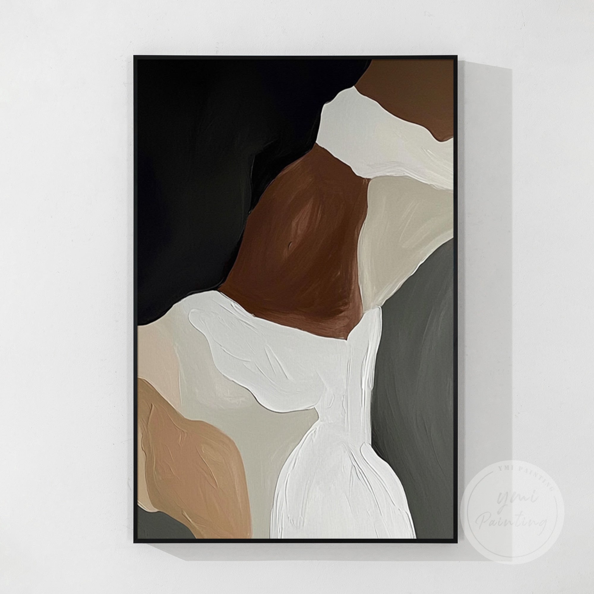 Elegant neutral wall art for office, living room, or bedroom spaces.