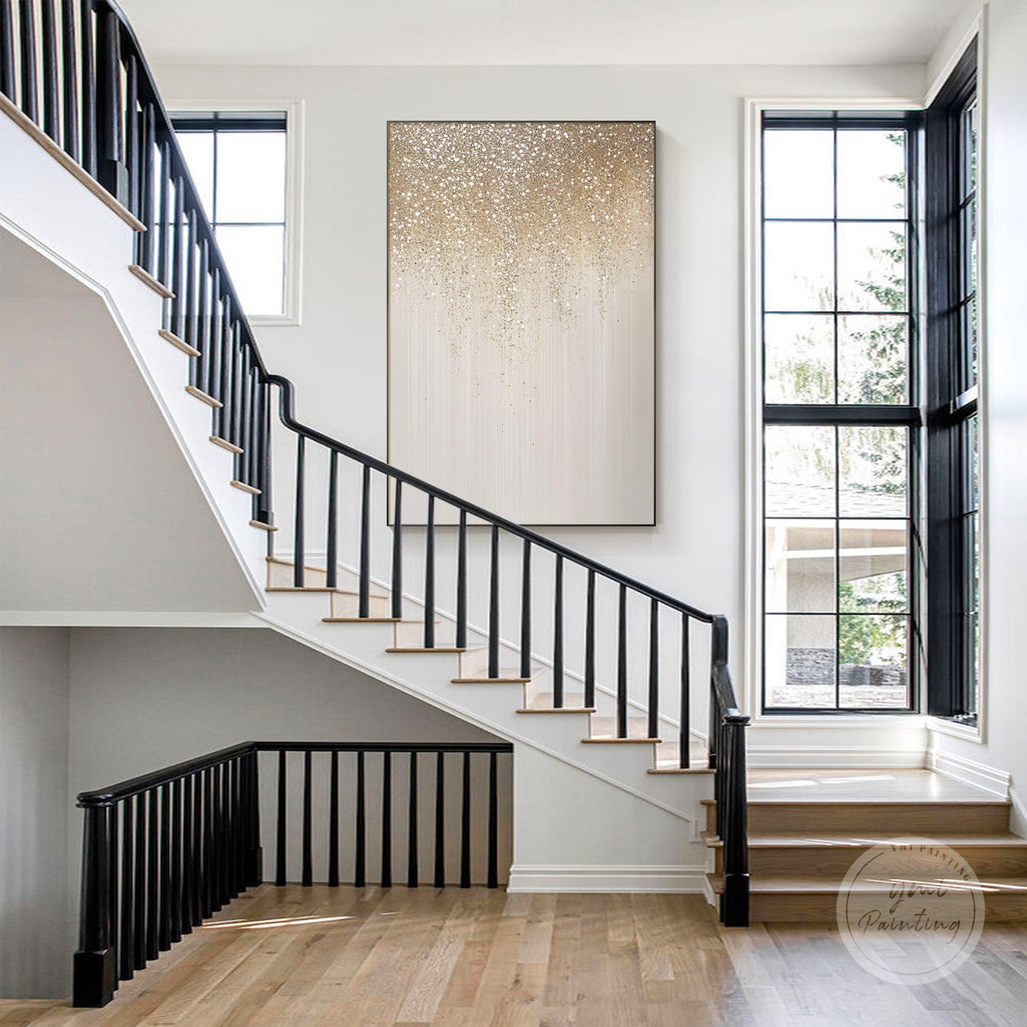 Sparkle canvas artwork that adds luxury and modern elegance to any room.