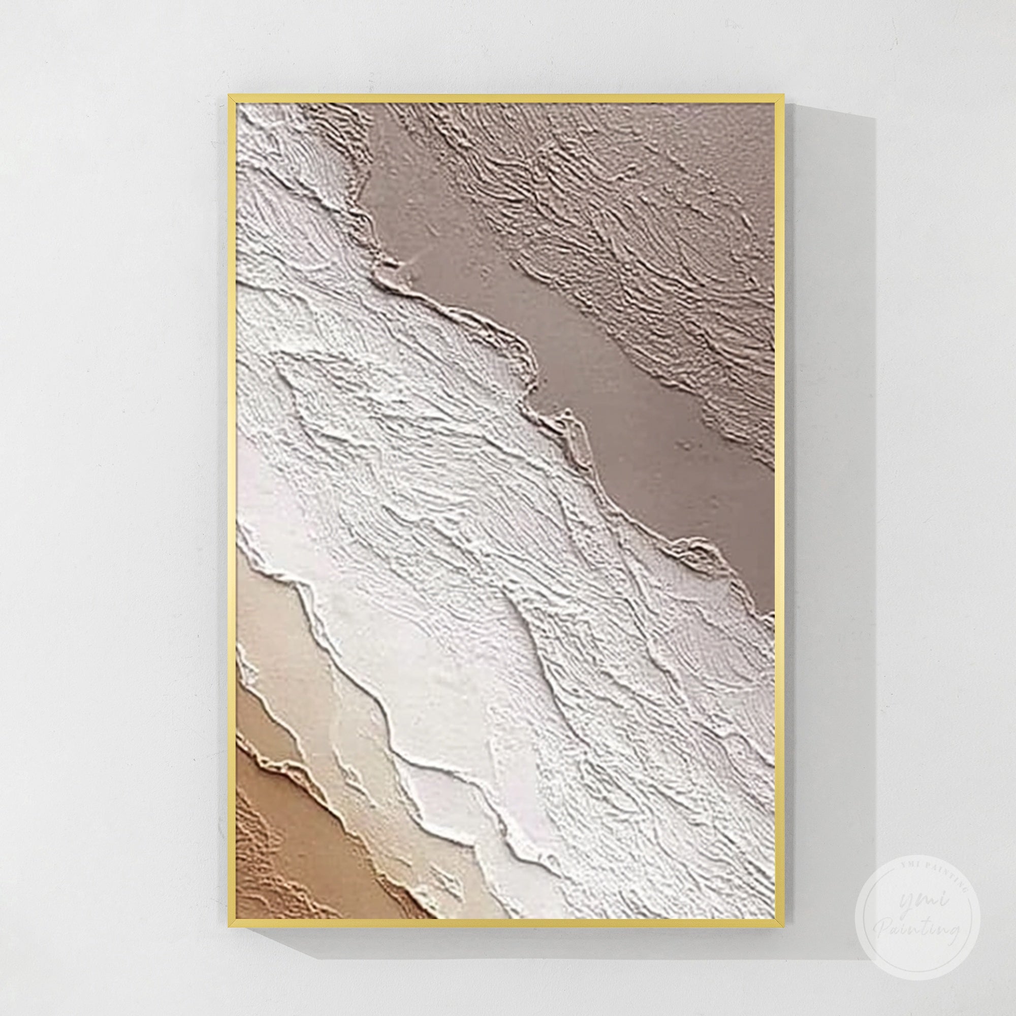 Minimal modern textured art with depth