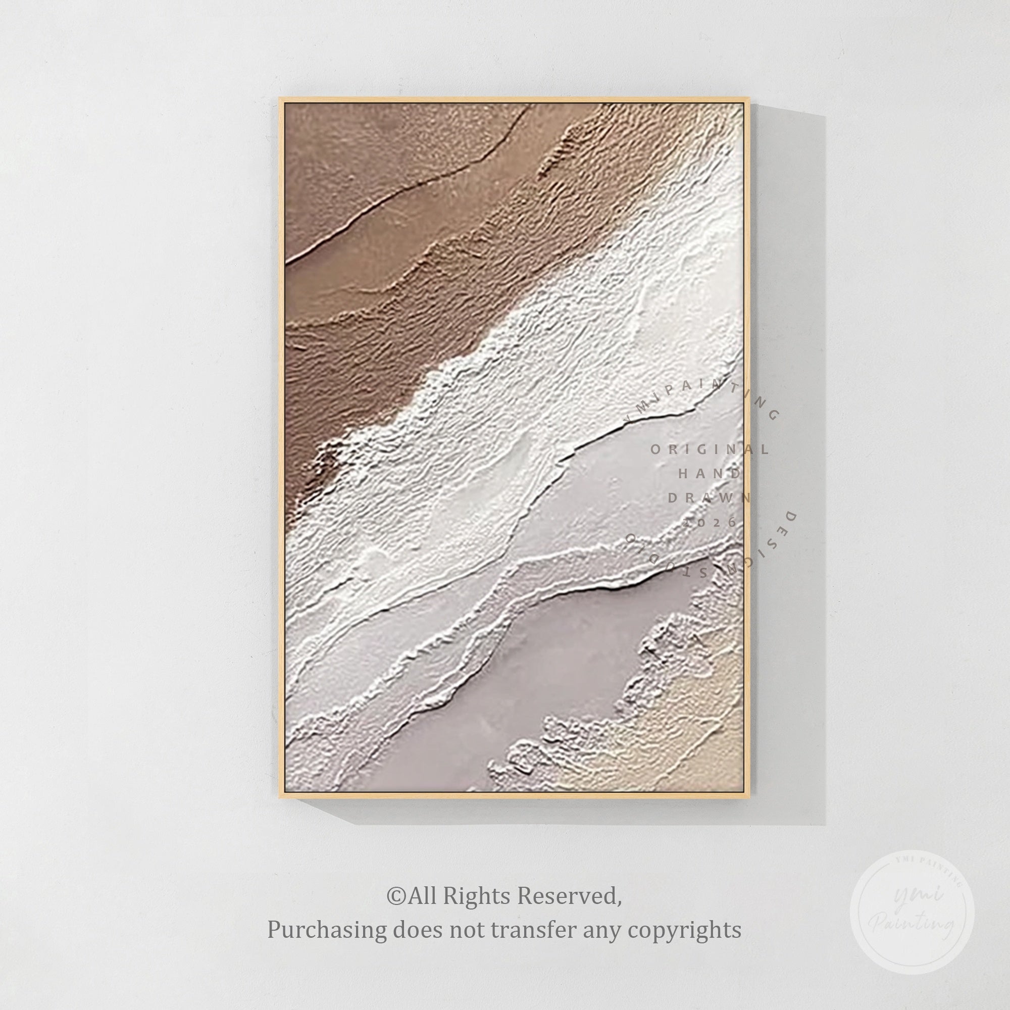 Modern textured abstract art close detail