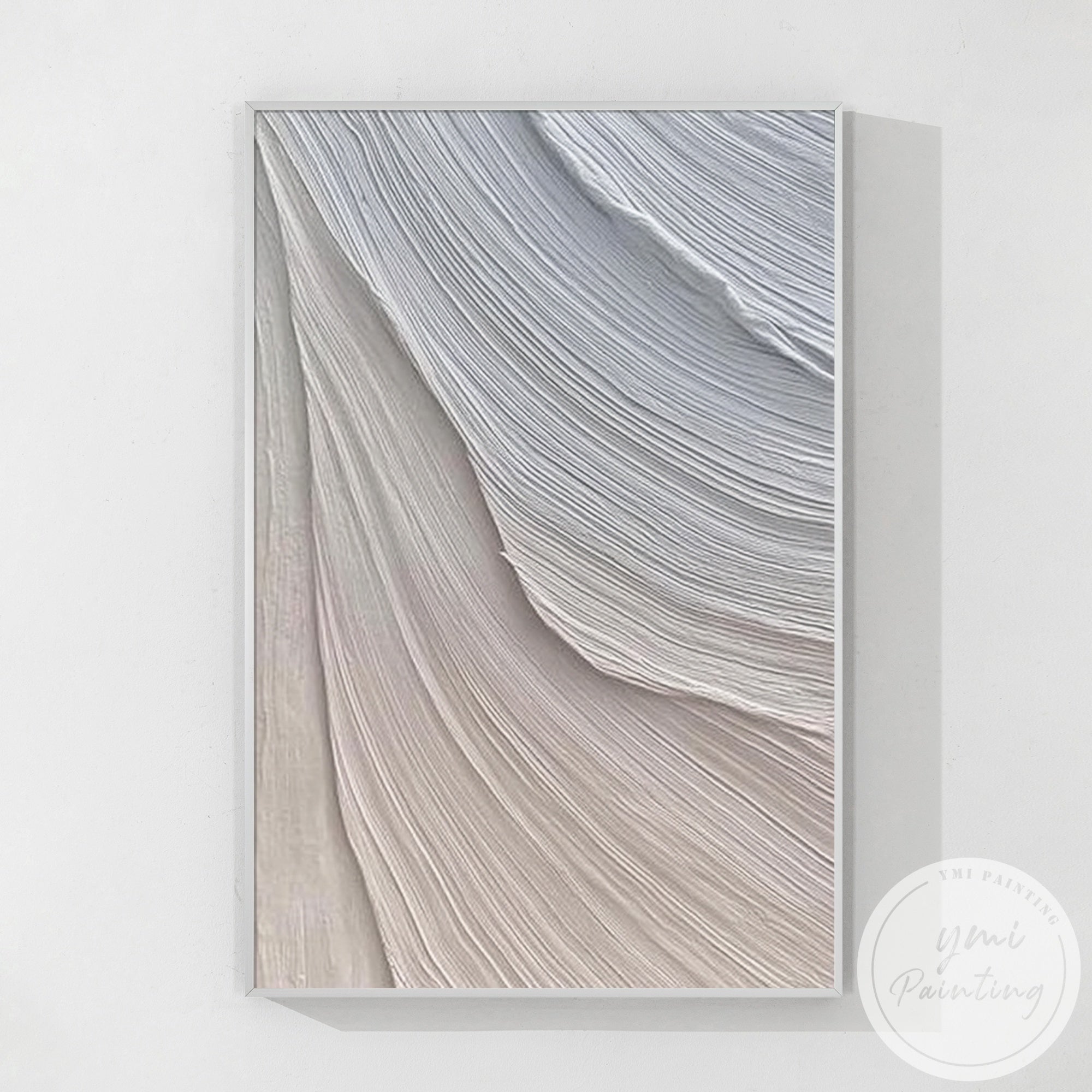 neutral textured abstract beige wall art