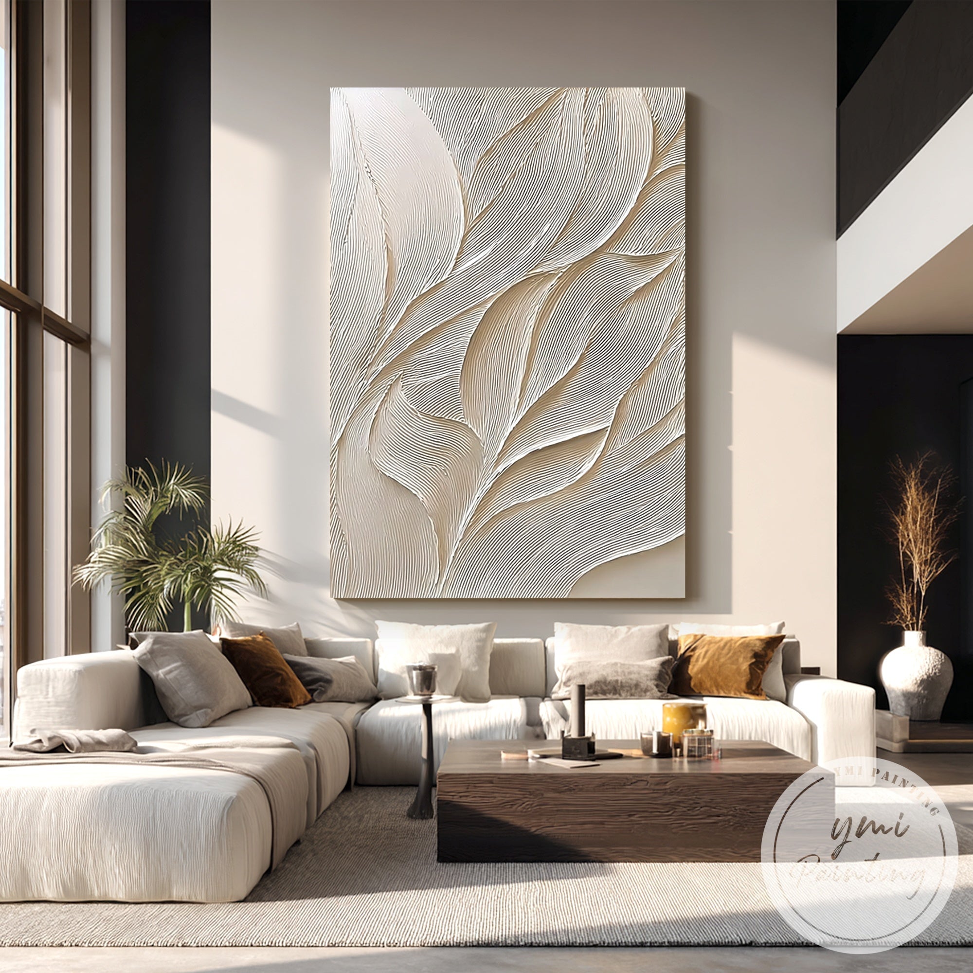 handcrafted textured canvas art