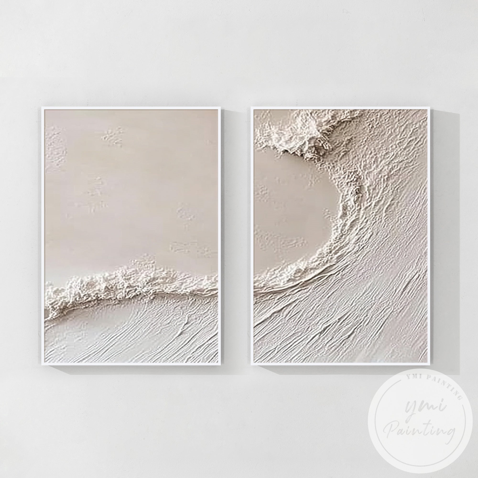 modern coastal abstract wave art se