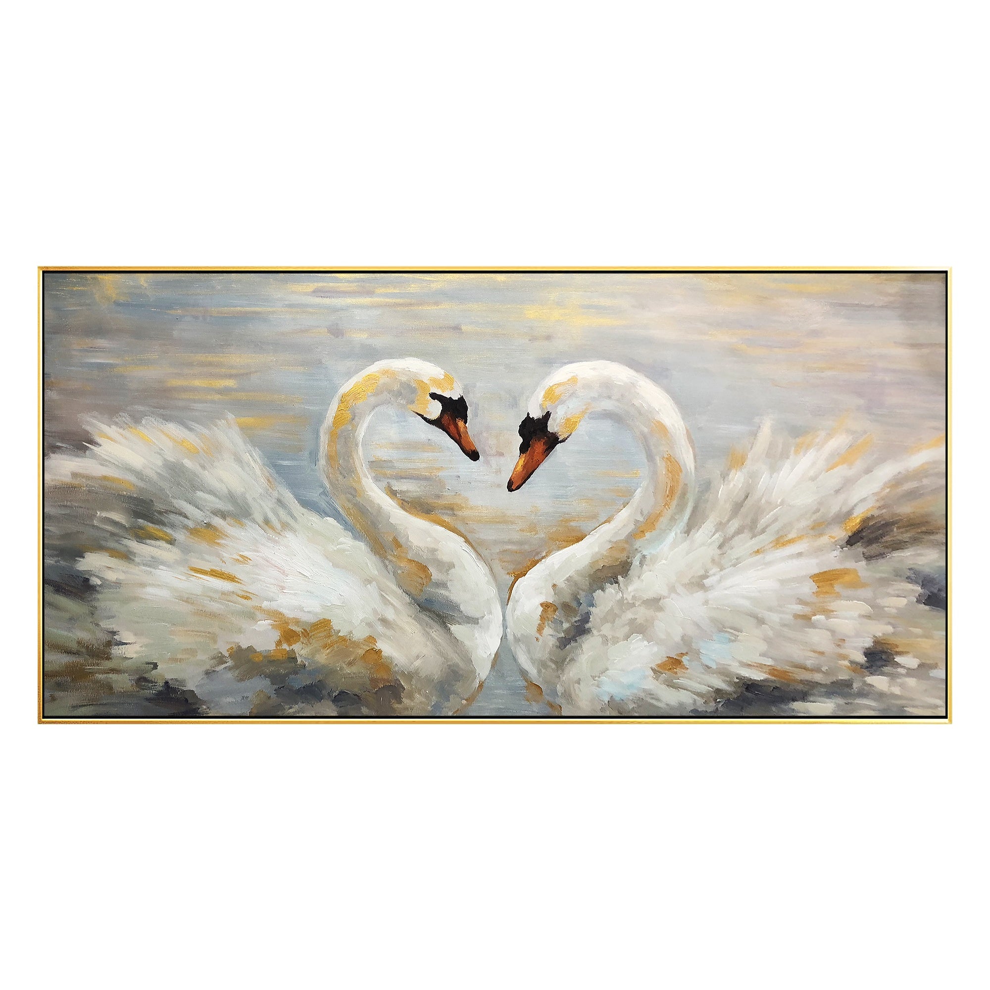 Abstrakte beige Landschaft Wandkunst