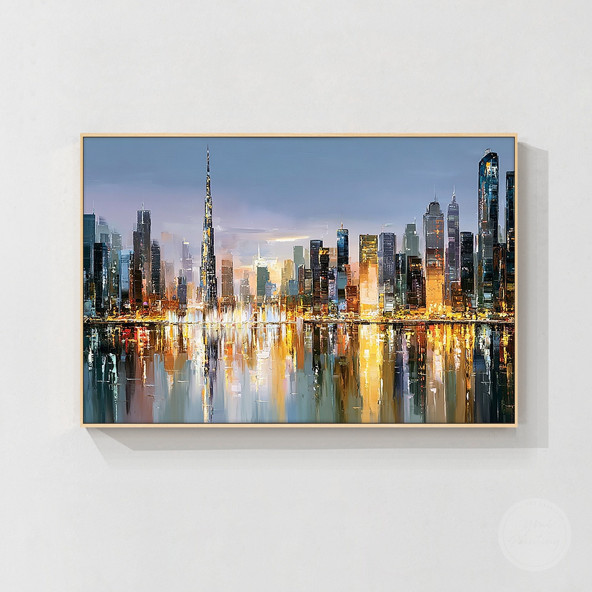 Contemporary Dubai metropolitan canvas painting