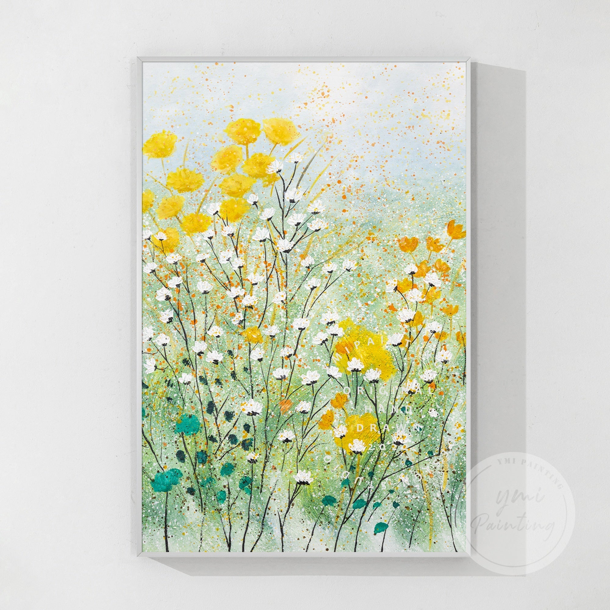 Abstrakte beige Landschaft Wandkunst