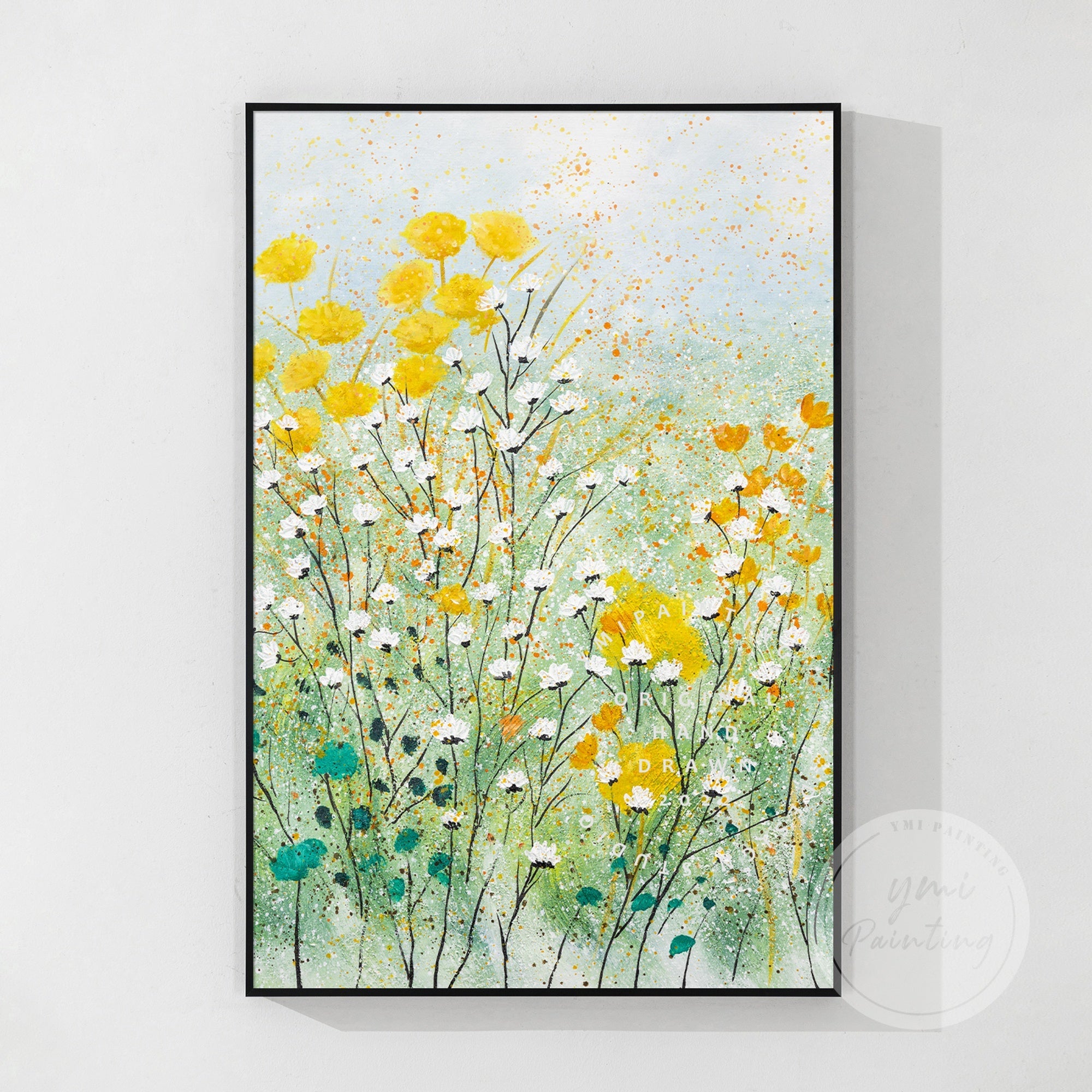 Abstrakte beige Landschaft Wandkunst