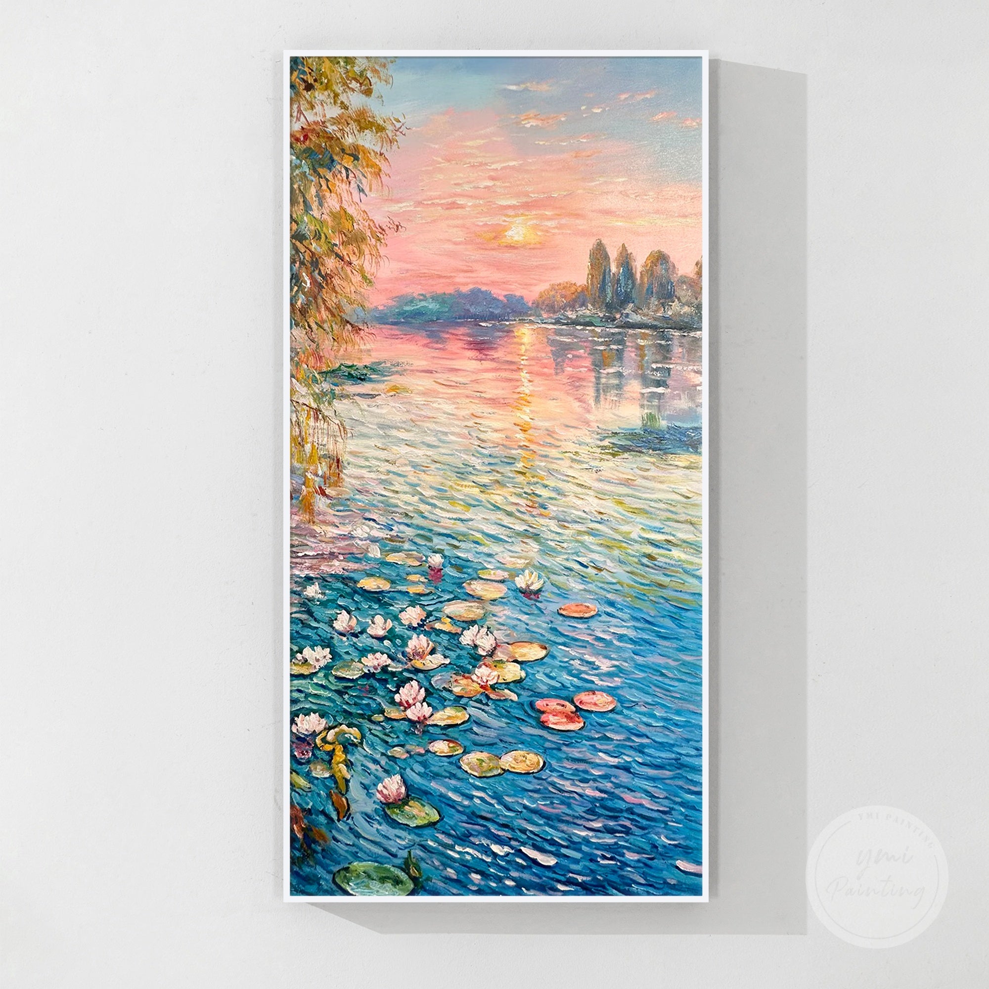 Lotus flowers in the early morning light, capturing the beauty of nature in vibrant hues.