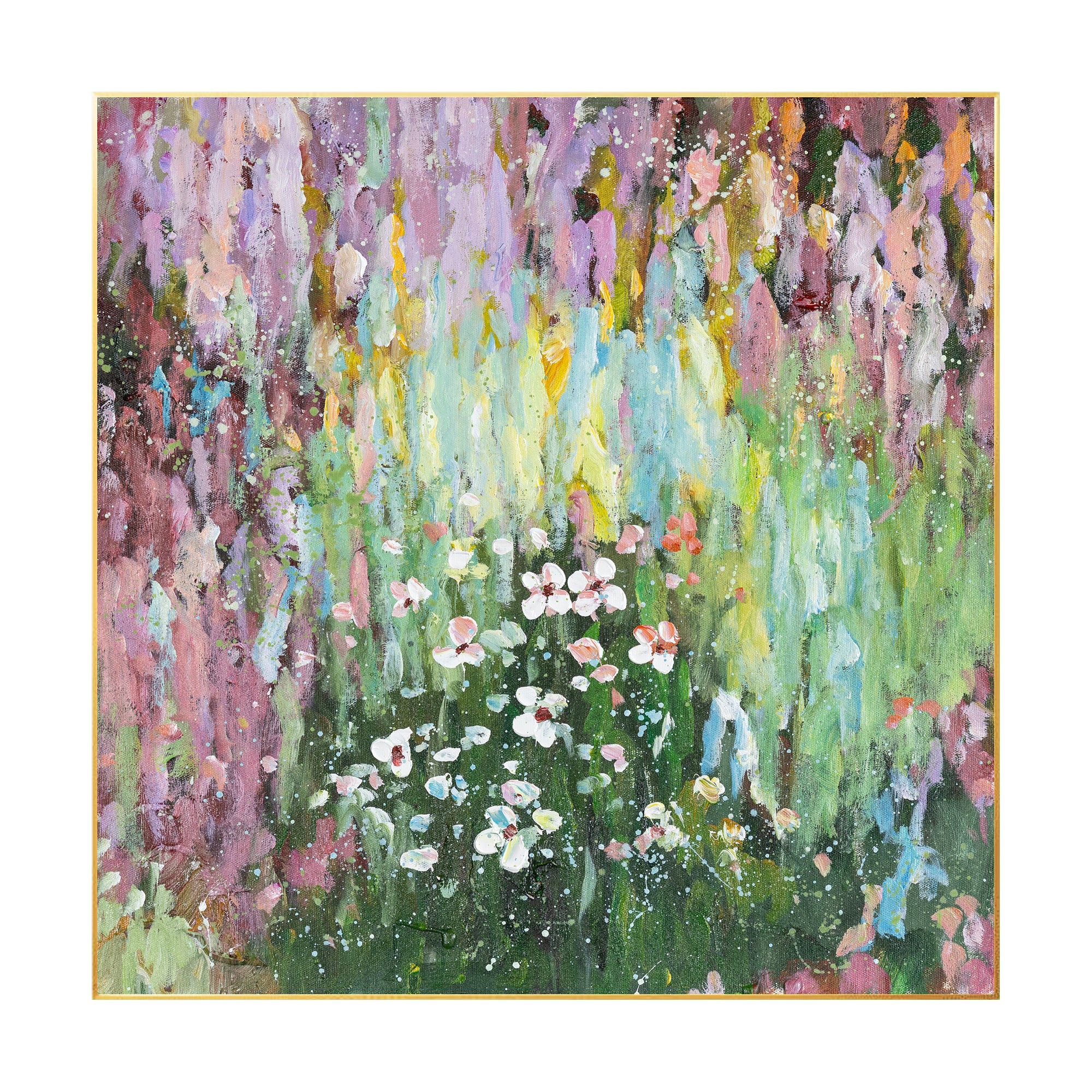 Pintura de flores Susurros de vida-X016