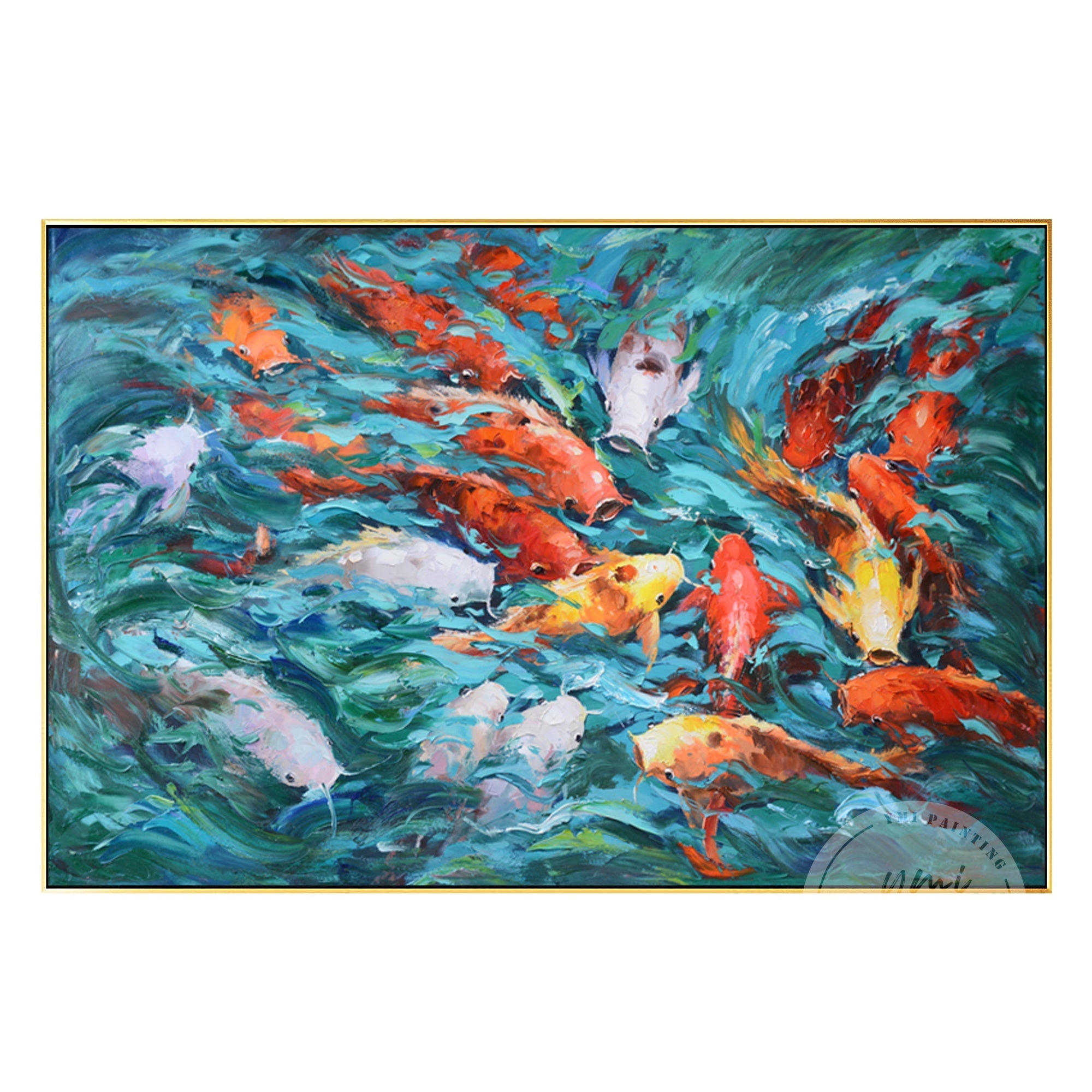 9 Koi Fish Art #CA0247