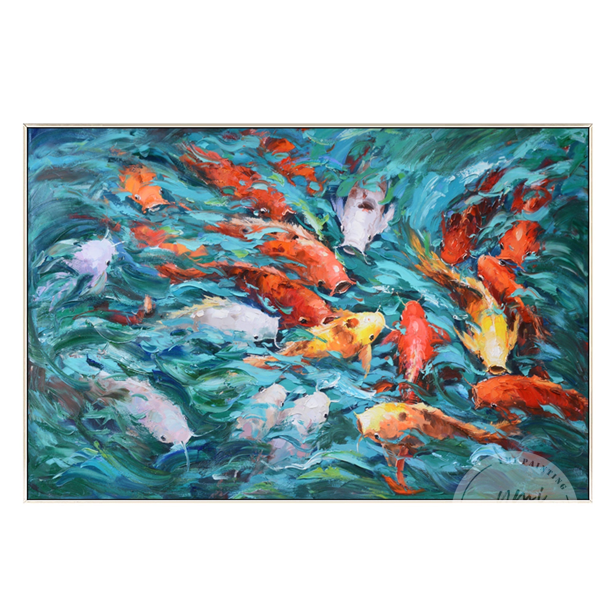 9 Koi Fish Art #CA0247