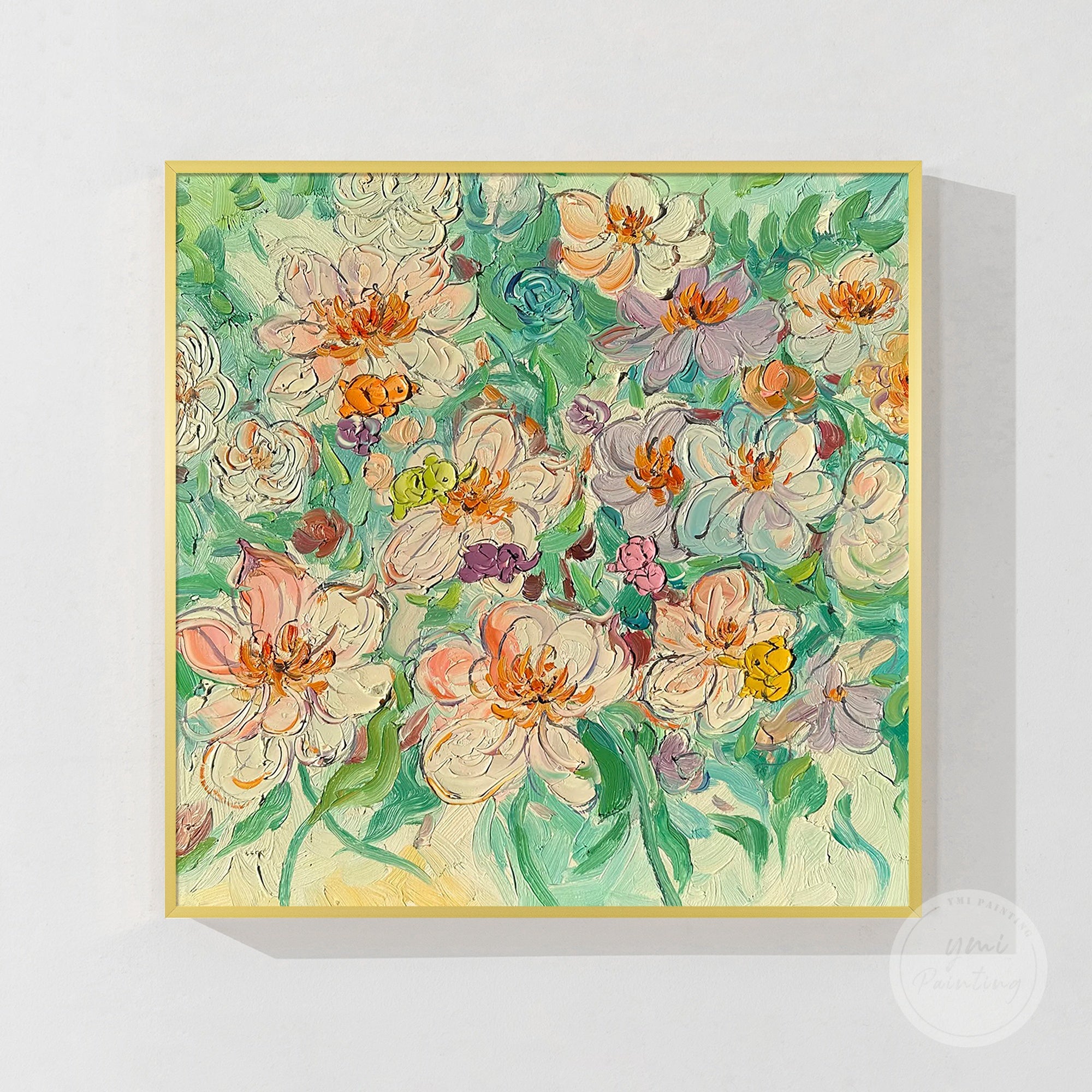 Romantic pastel floral artwork with a gentle abstract design.