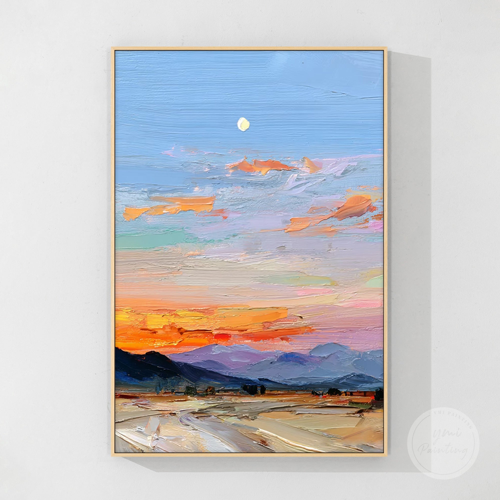 Thick impasto brushstrokes creating rich texture on canvas