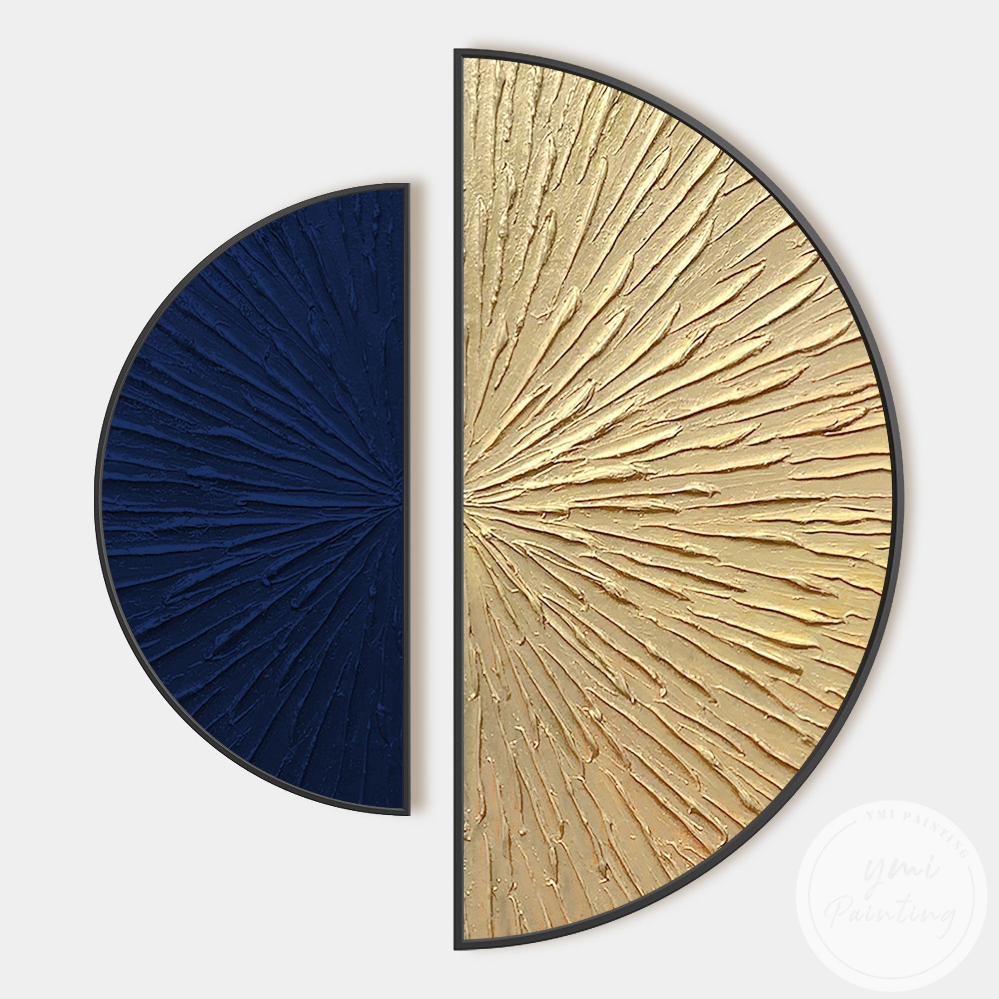 Handcrafted textured geometric wall art in luxury style