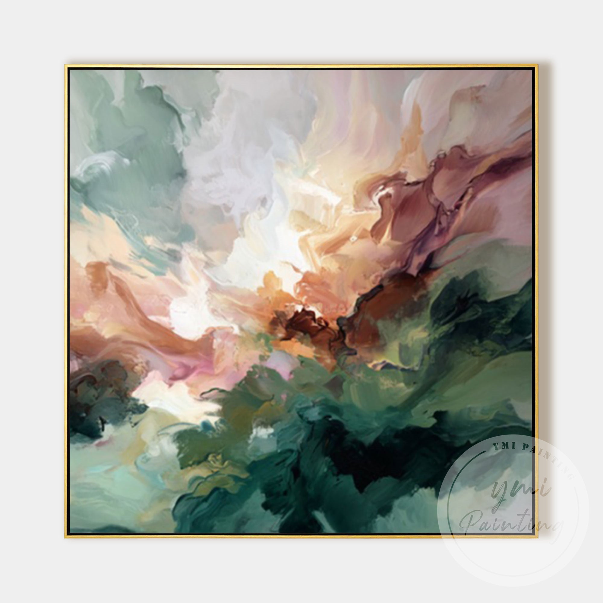 Contemporary nature abstract artwork for home interior