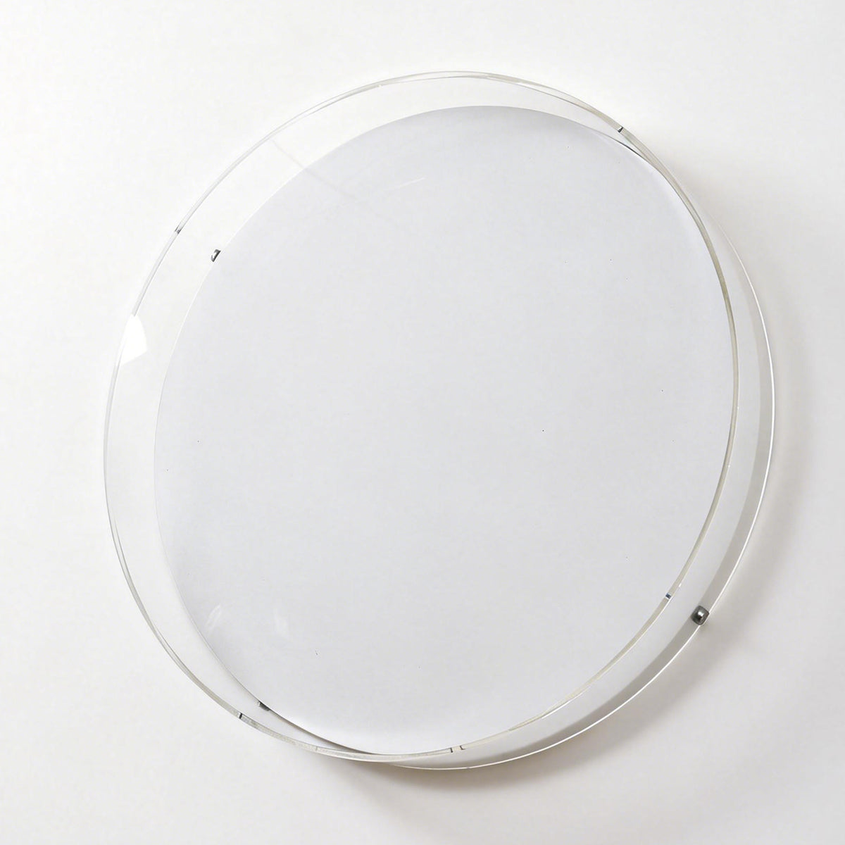 Transparent round acrylic display frame for home decor